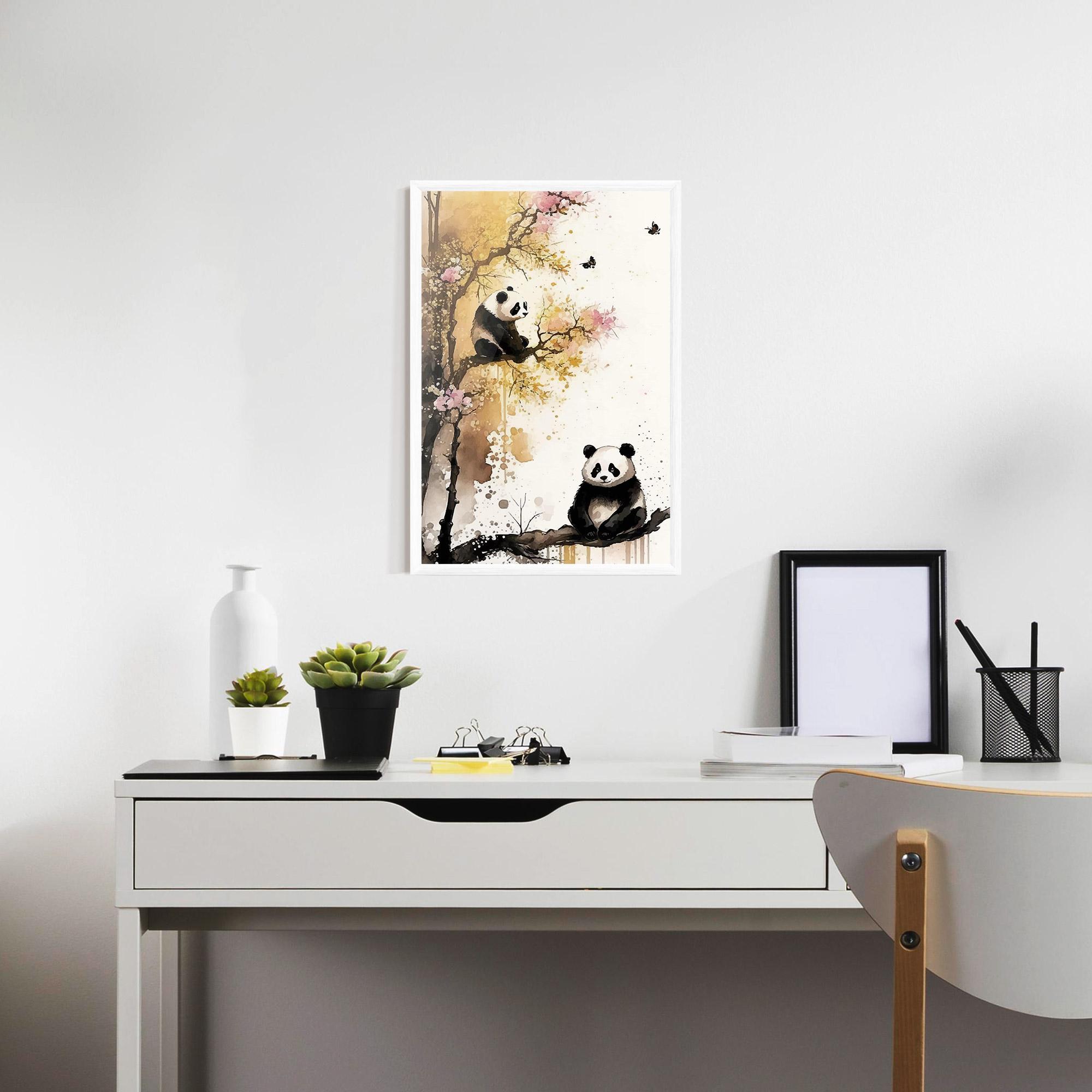 Gerahmte Poster Panda Asiatic View mockup 7