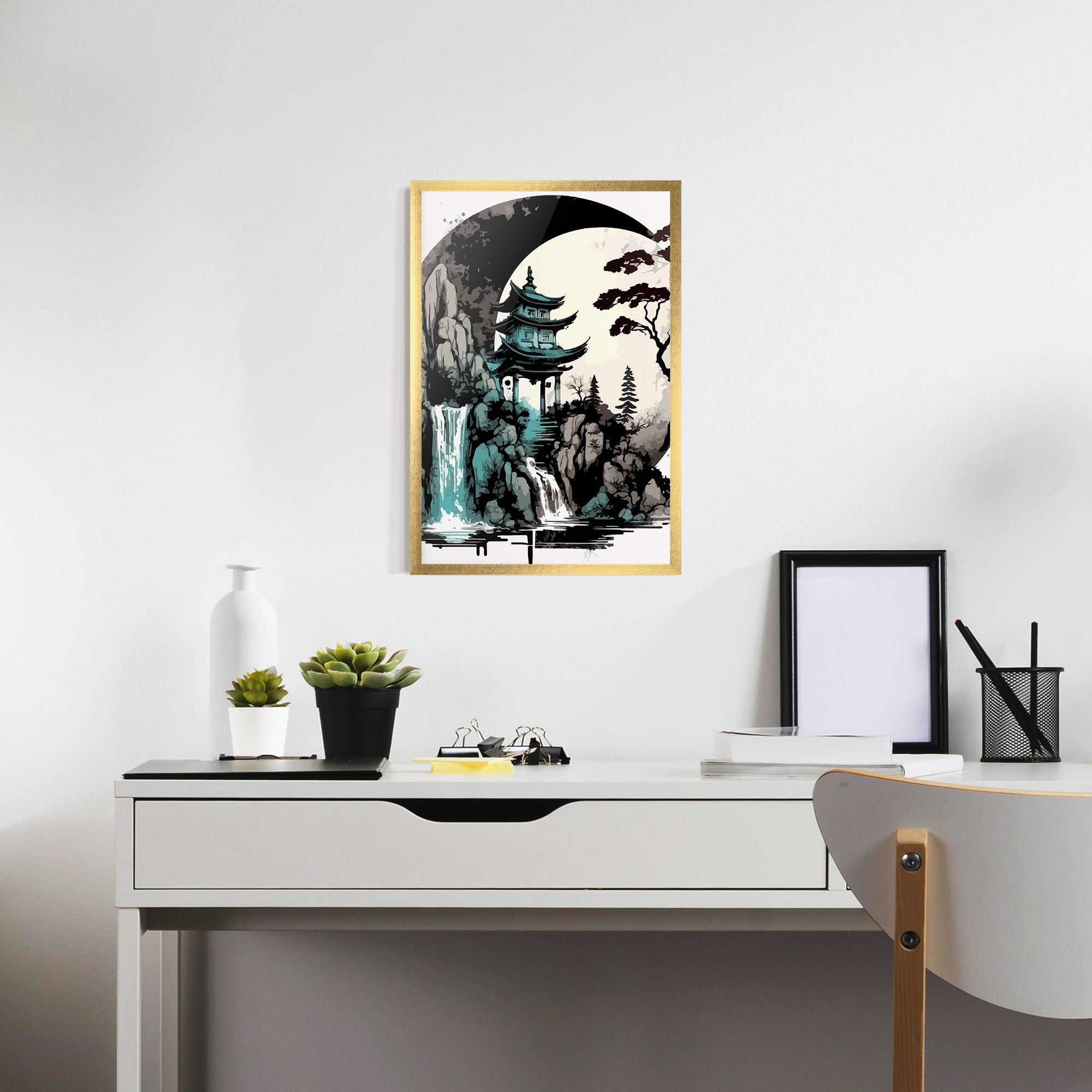 Blue Temple Art mockup 7