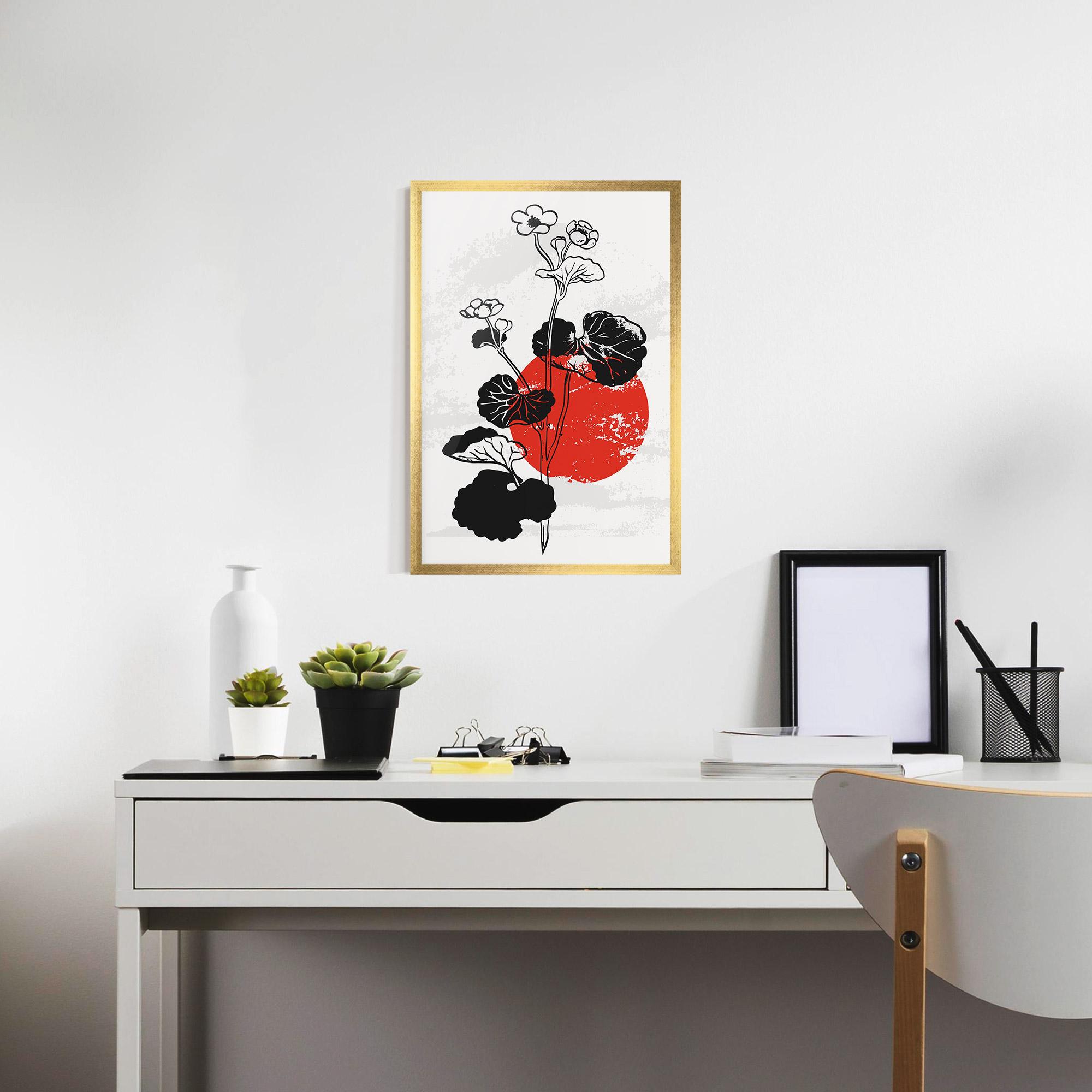 Gerahmte Poster Japan Plant Art mockup 7