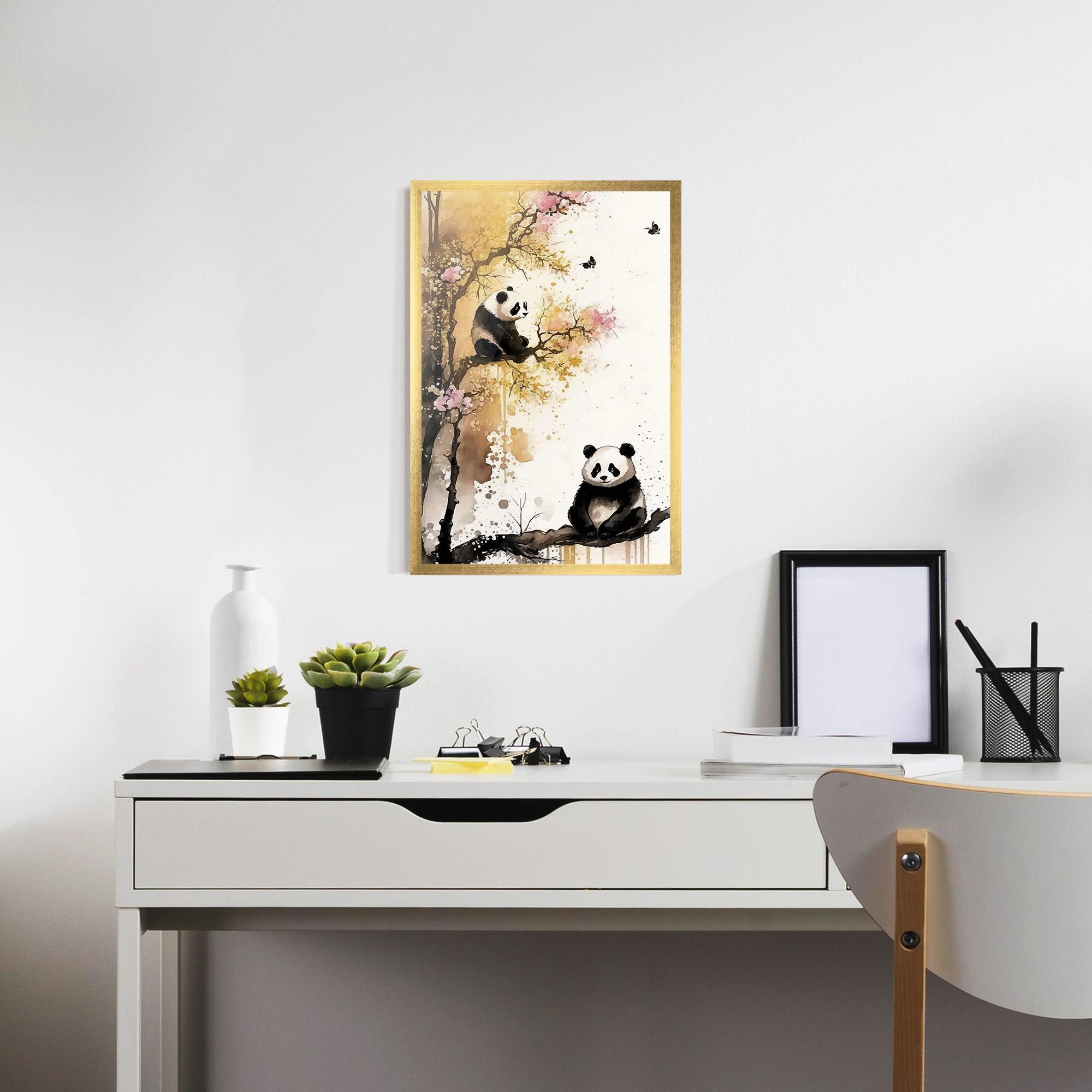 Gerahmte Poster Panda Asiatic View mockup 7