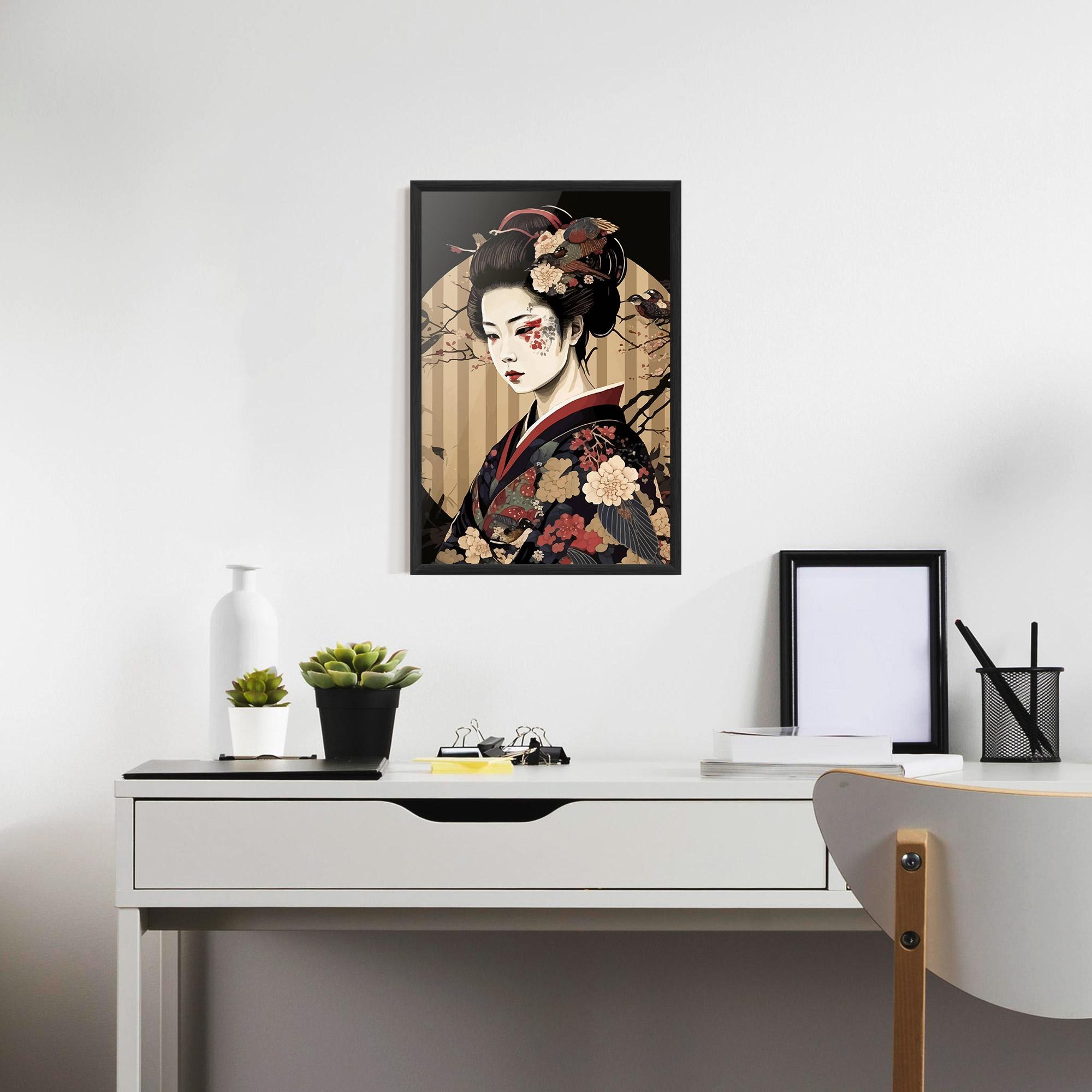 Gerahmte Poster Asiatic Lady mockup 7