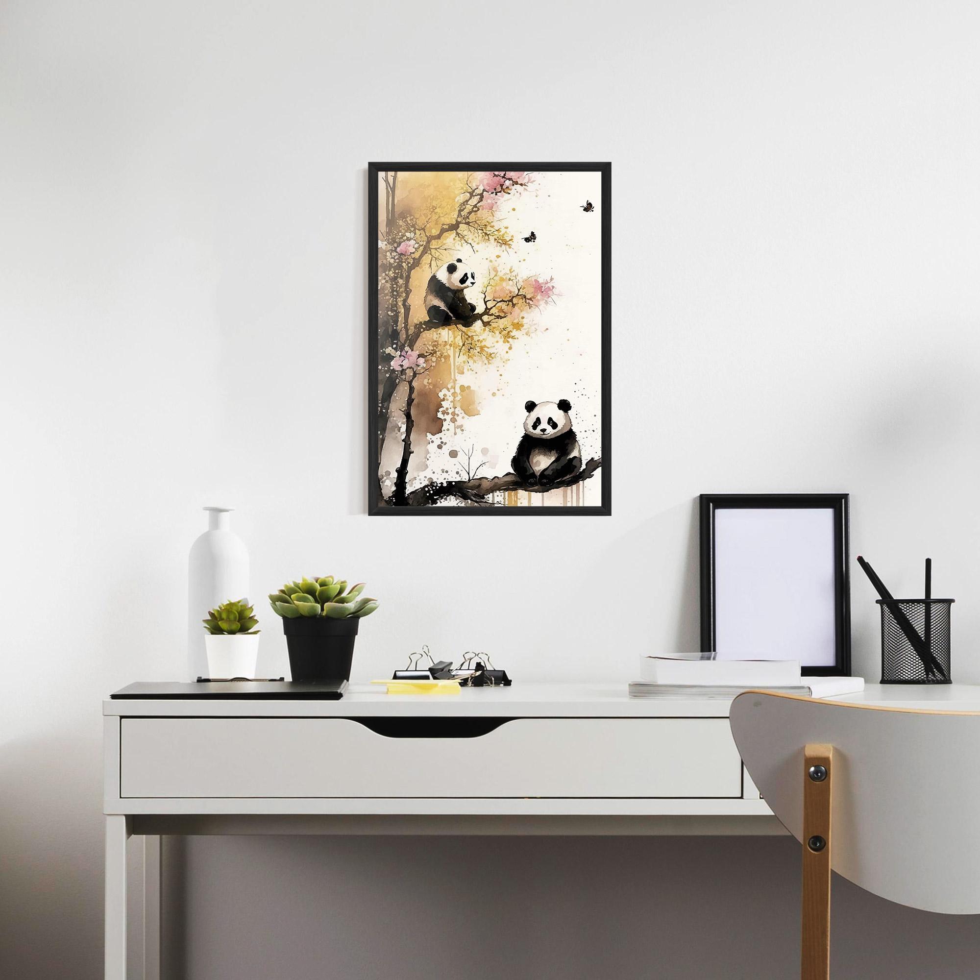 Gerahmte Poster Panda Asiatic View mockup 7