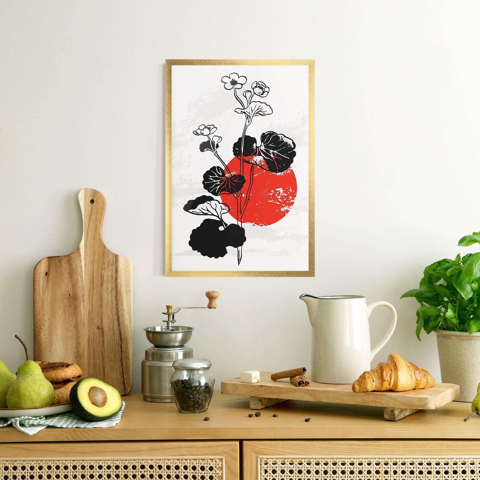 Gerahmte Poster Japan Plant Art mockup 8
