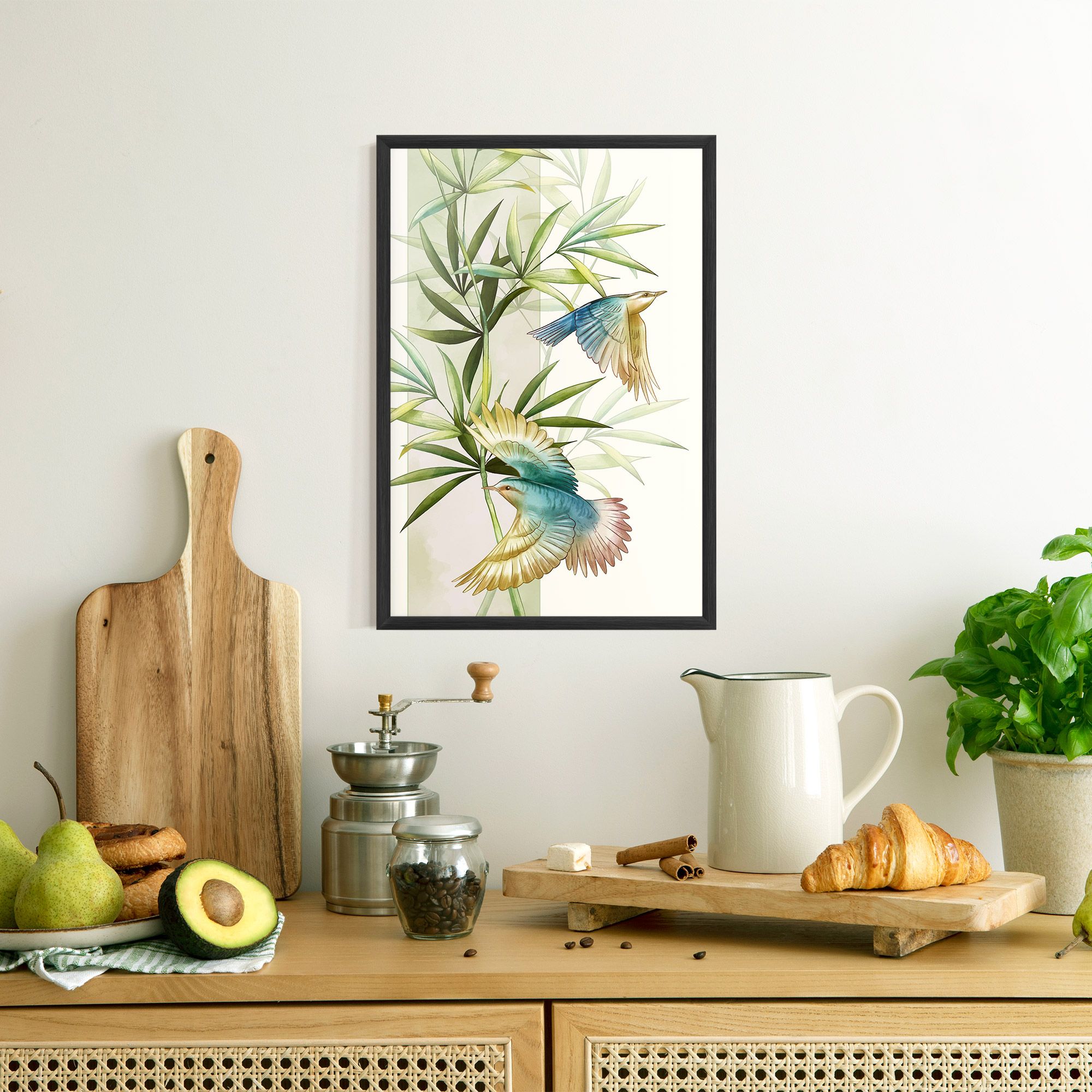 Asiatic Blue Birds mockup 8