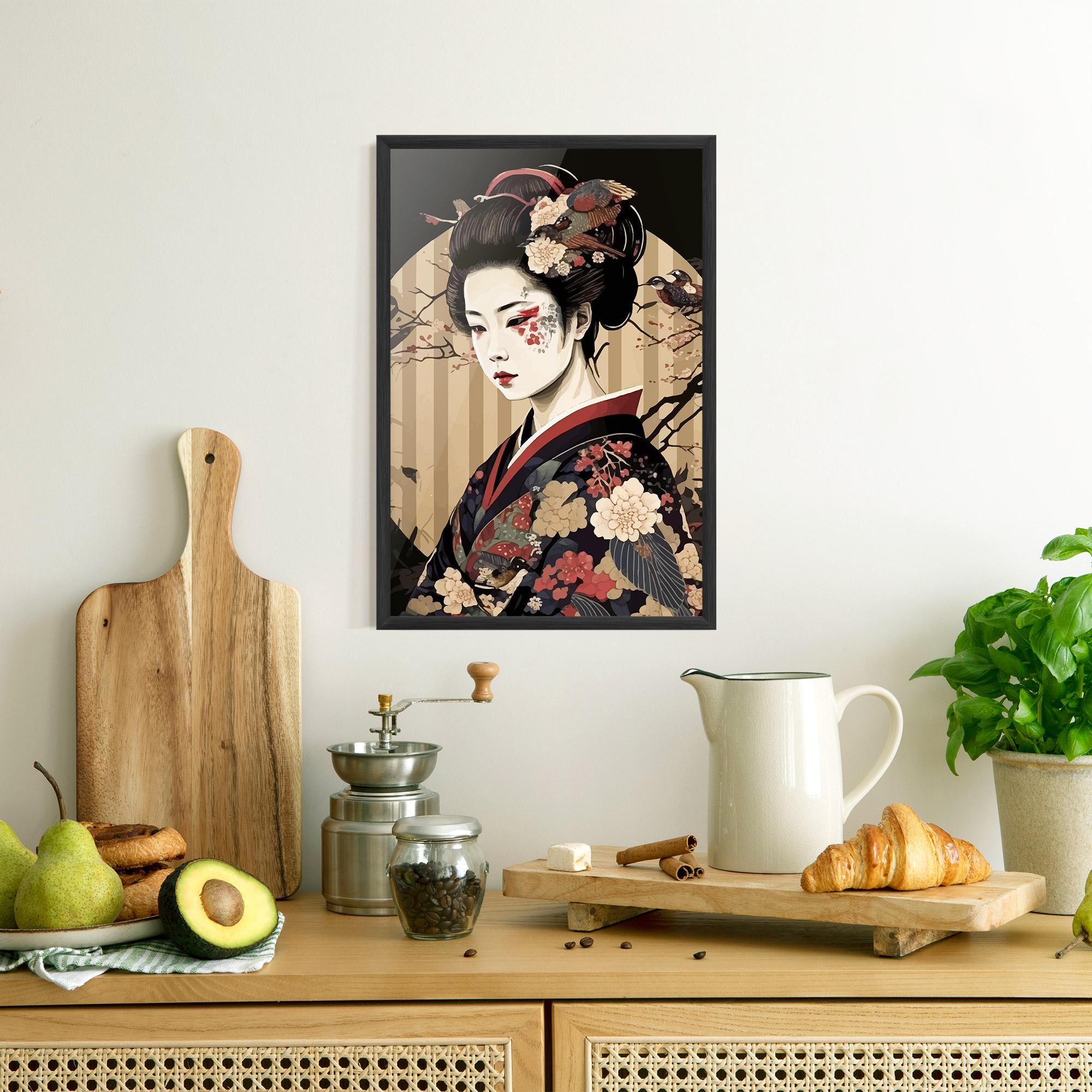 Gerahmte Poster Asiatic Lady mockup 8