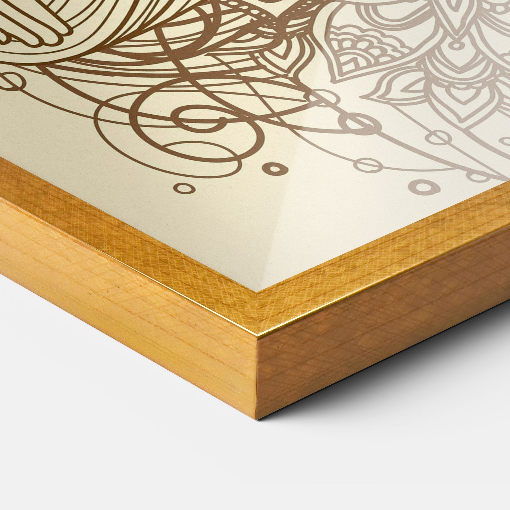 Brown Line Buddha mockup 3