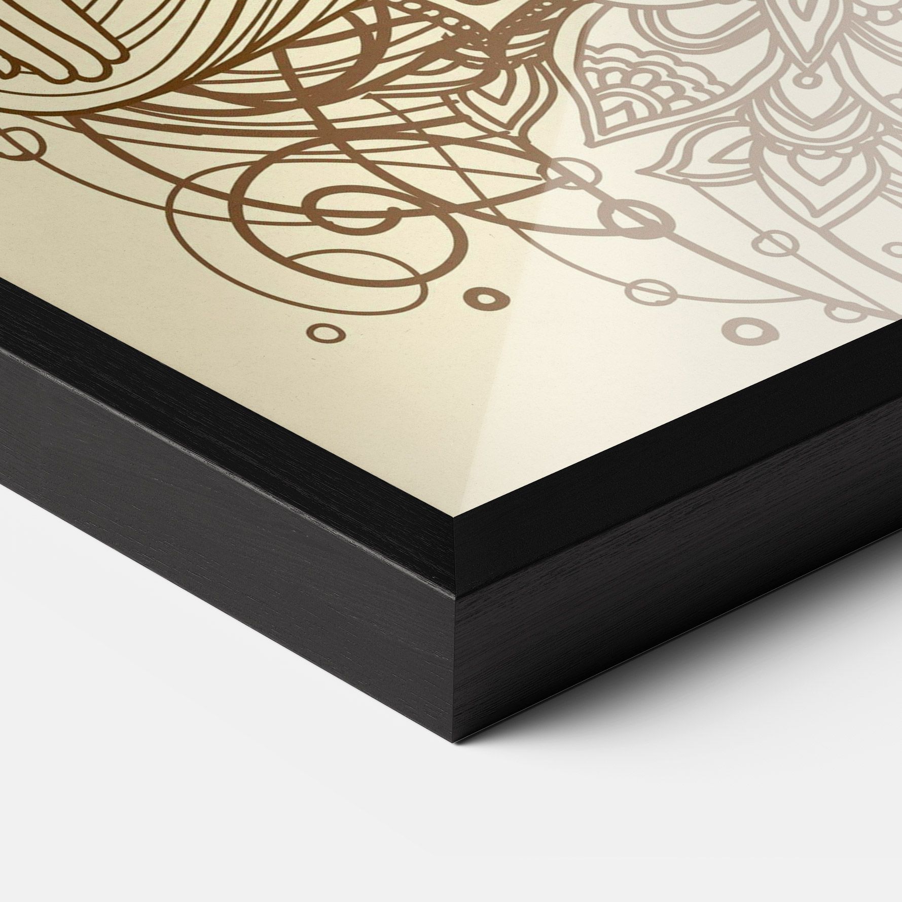 Brown Line Buddha mockup 3