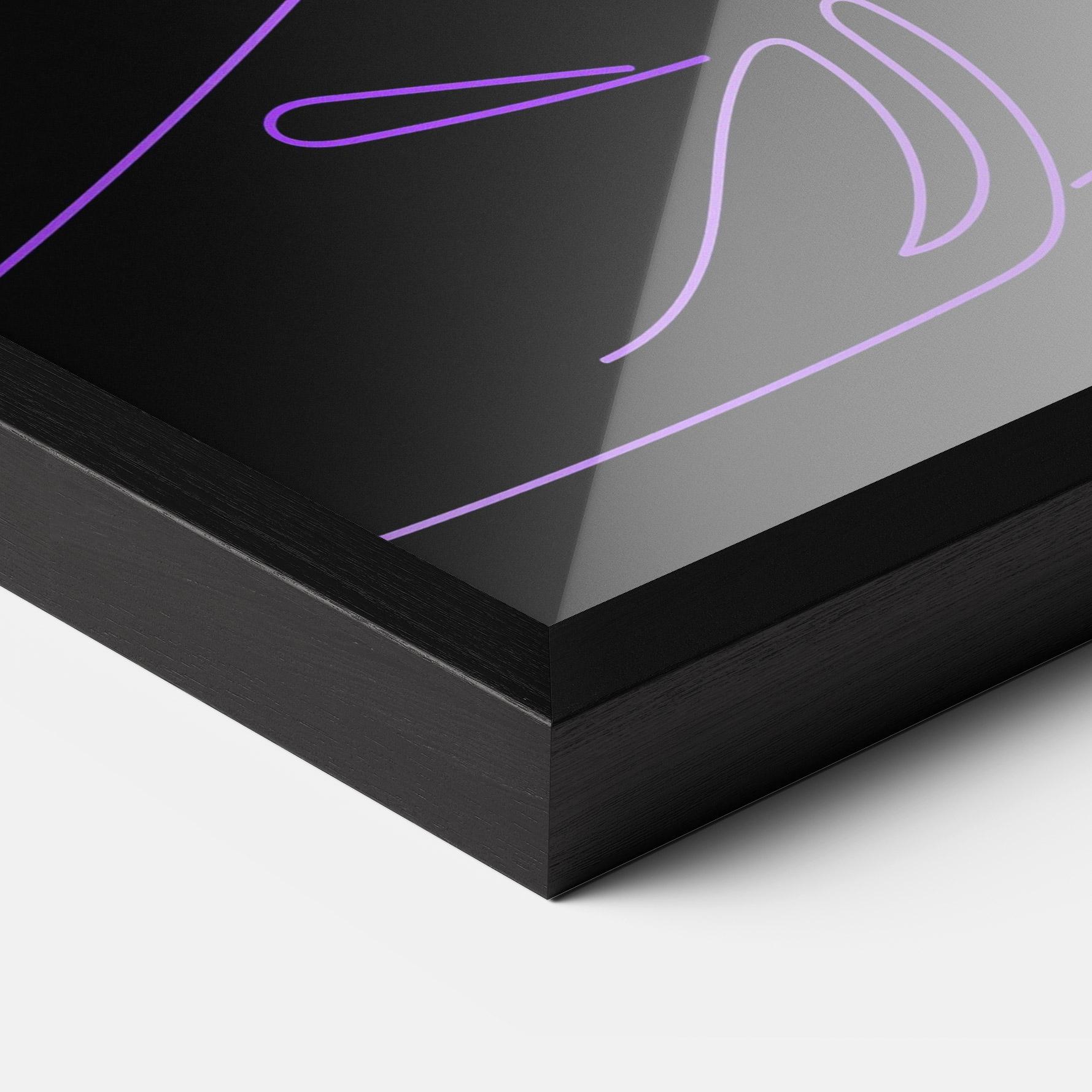 Gerahmte Poster Glowing Buddha mockup 3