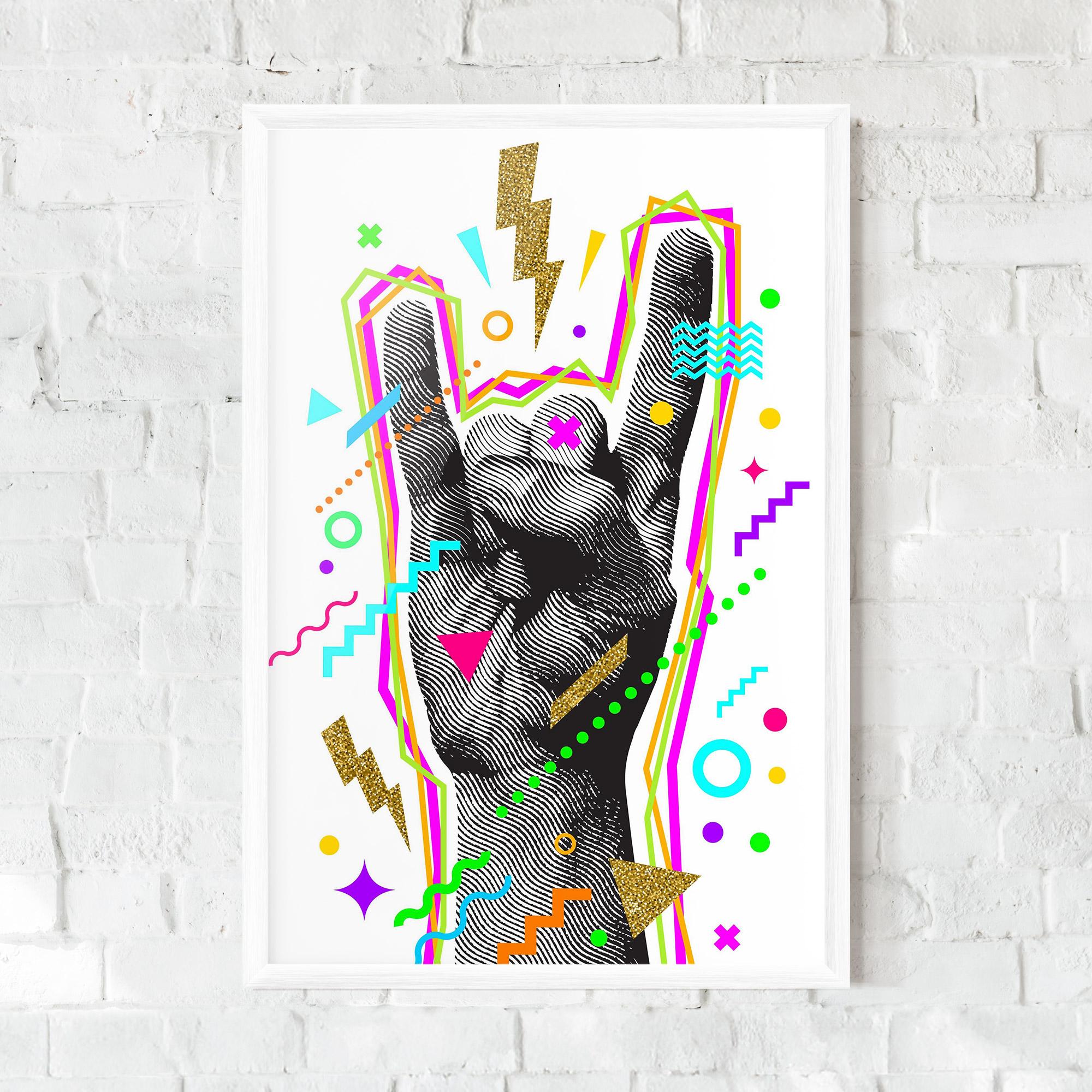 Gerahmte Poster Hand Sign Art mockup 0