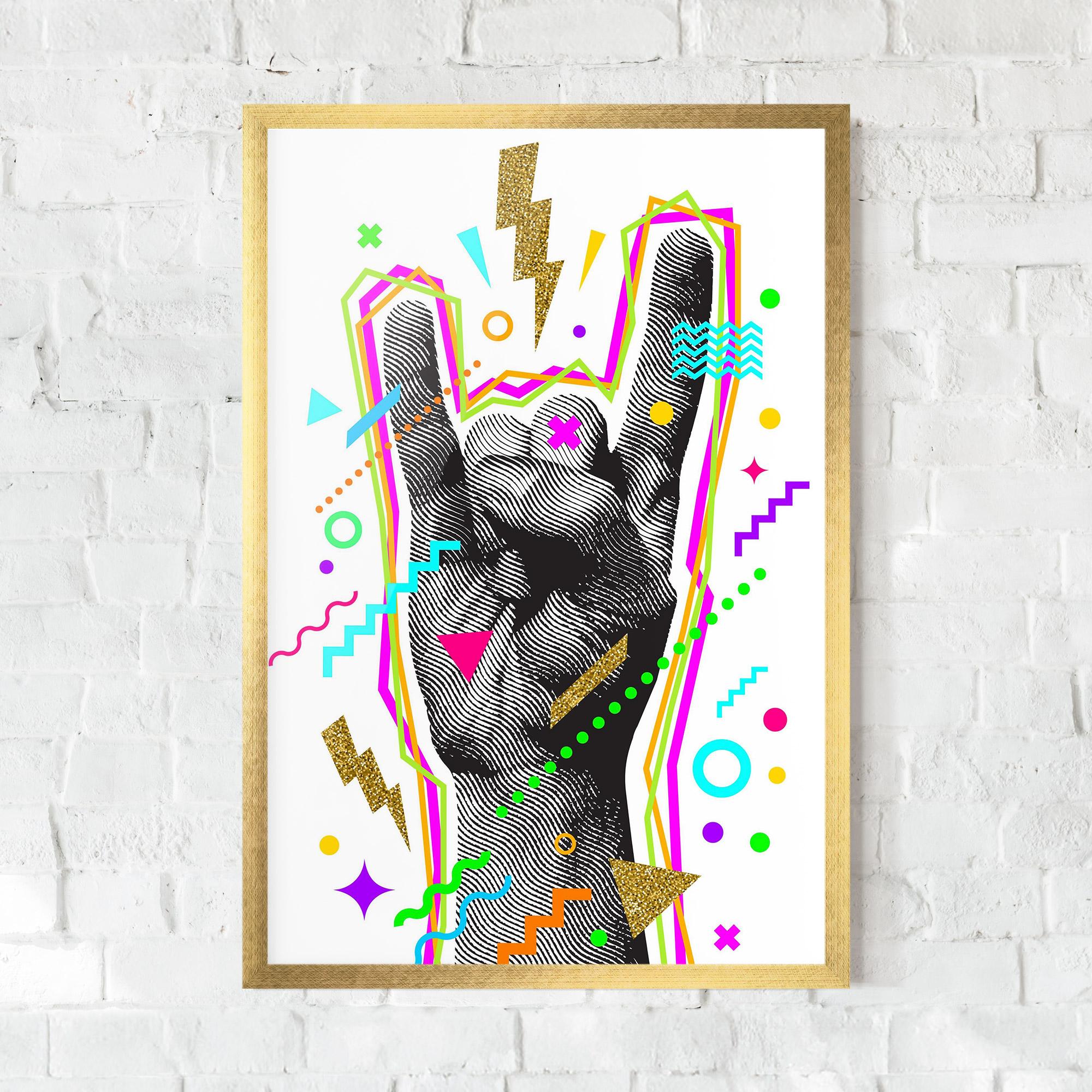 Gerahmte Poster Hand Sign Art mockup 0