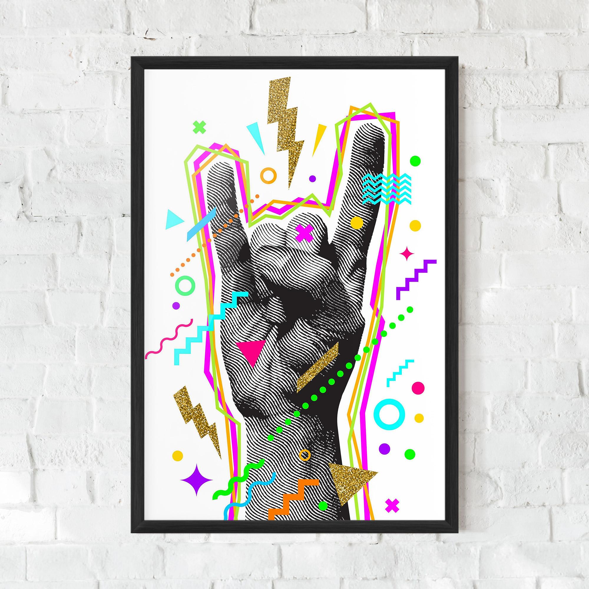 Gerahmte Poster Hand Sign Art mockup 0