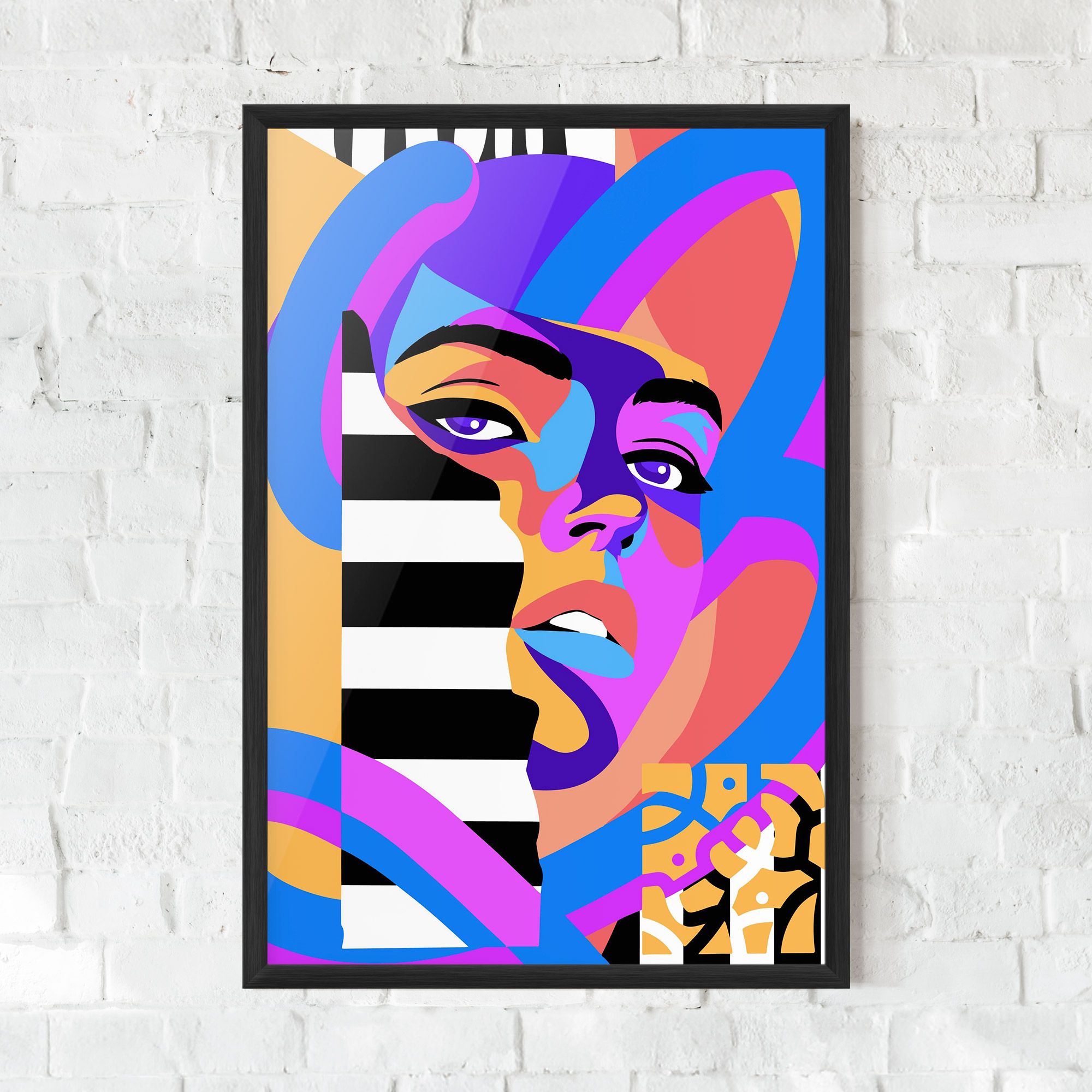 Woman Art Face mockup 0