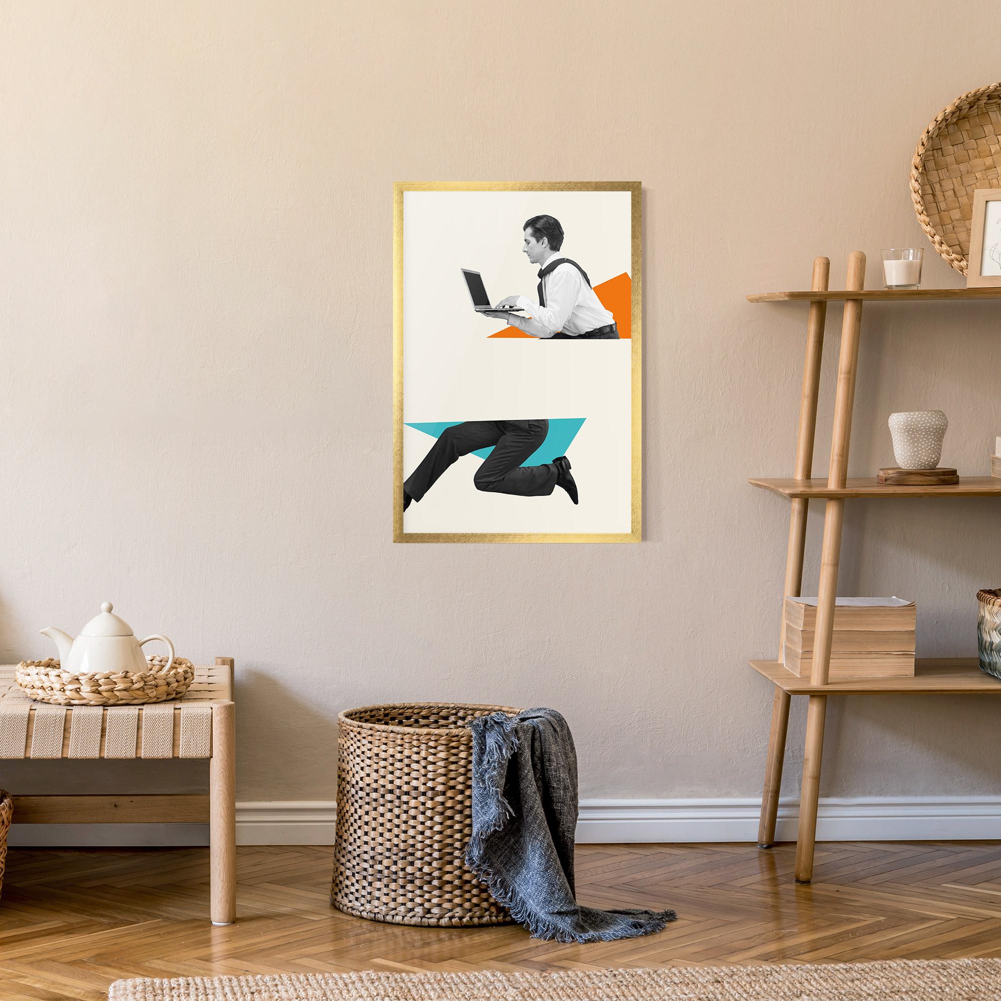 Gerahmte Poster Businessman Collage mockup 9