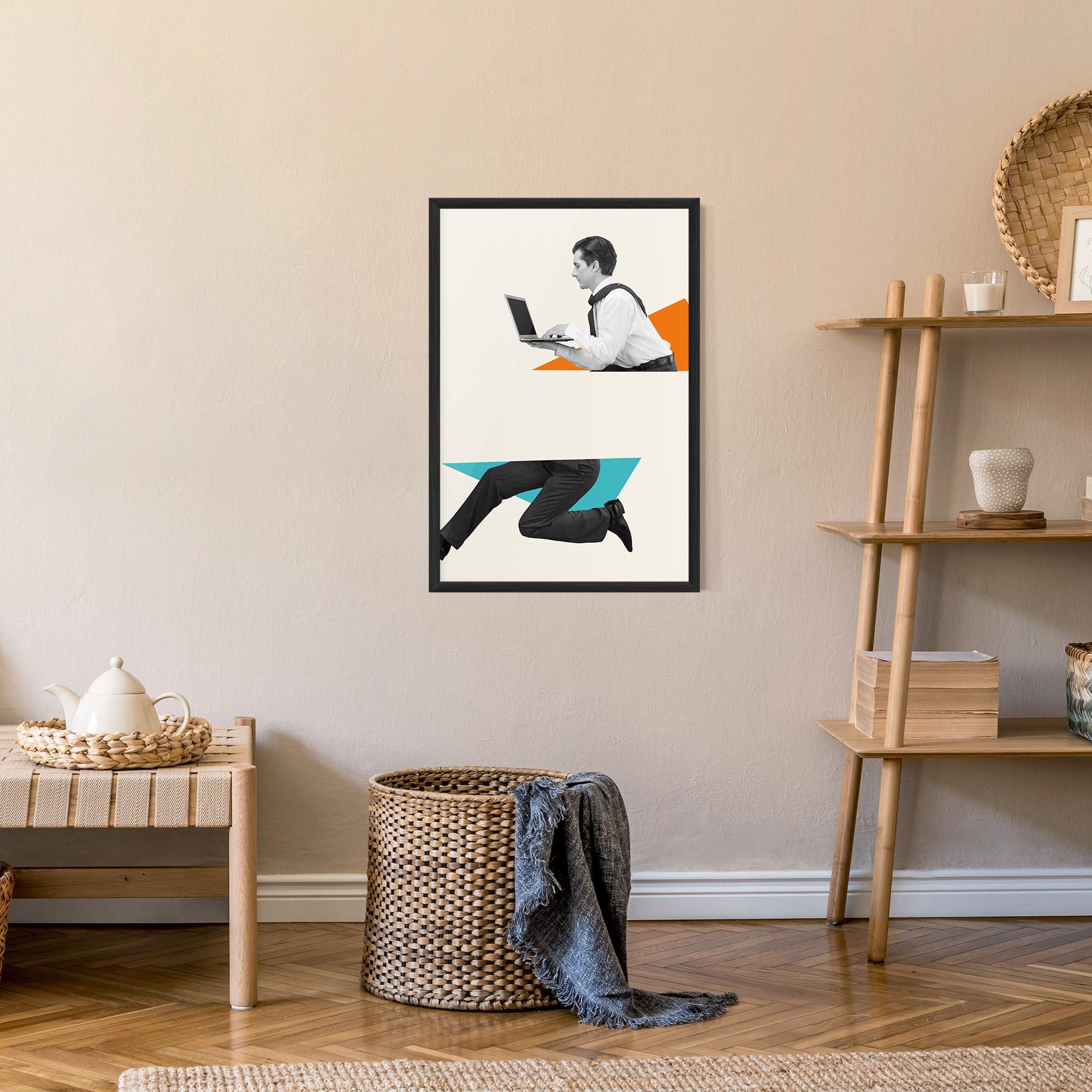 Gerahmte Poster Businessman Collage mockup 9