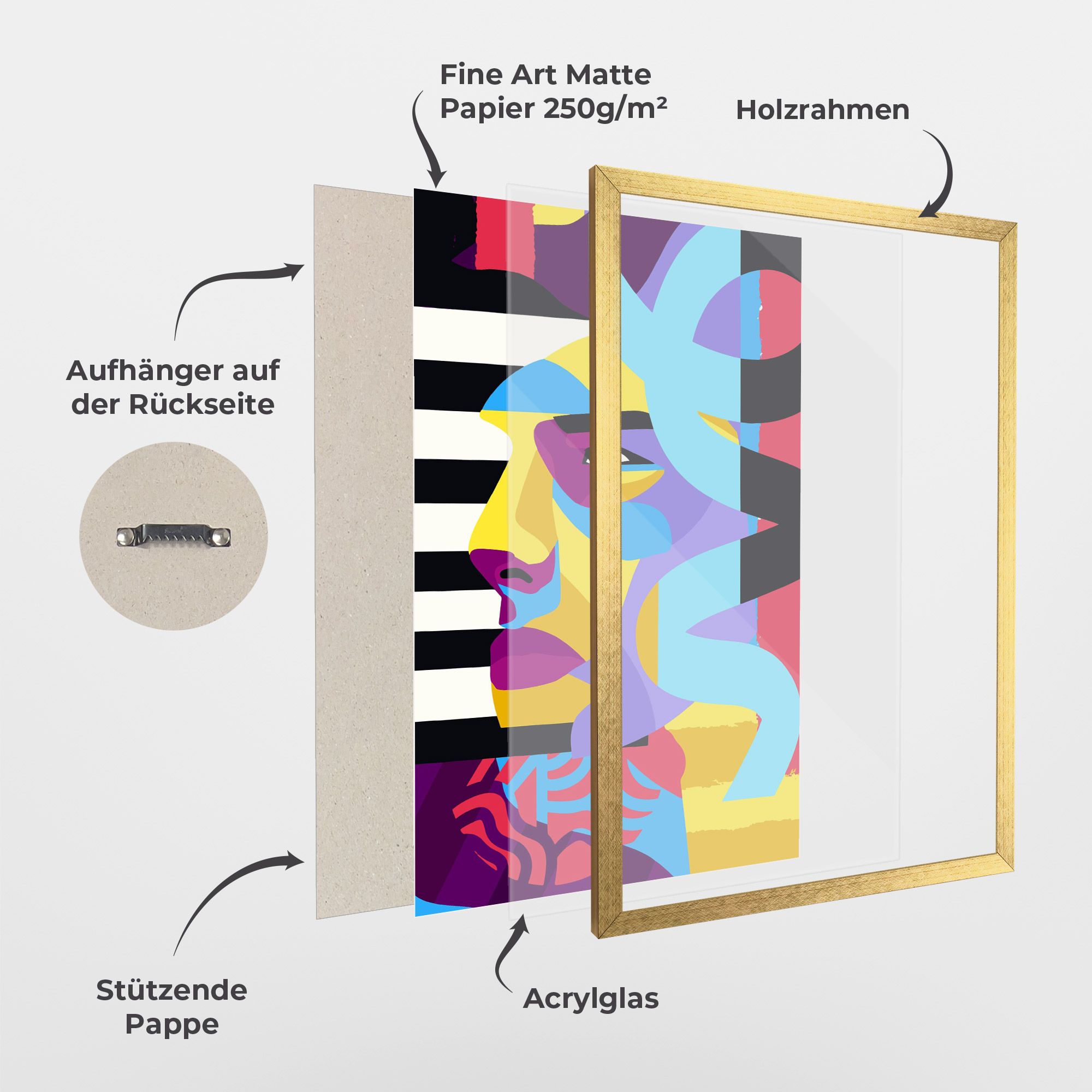 Abstract Male Face mockup 1