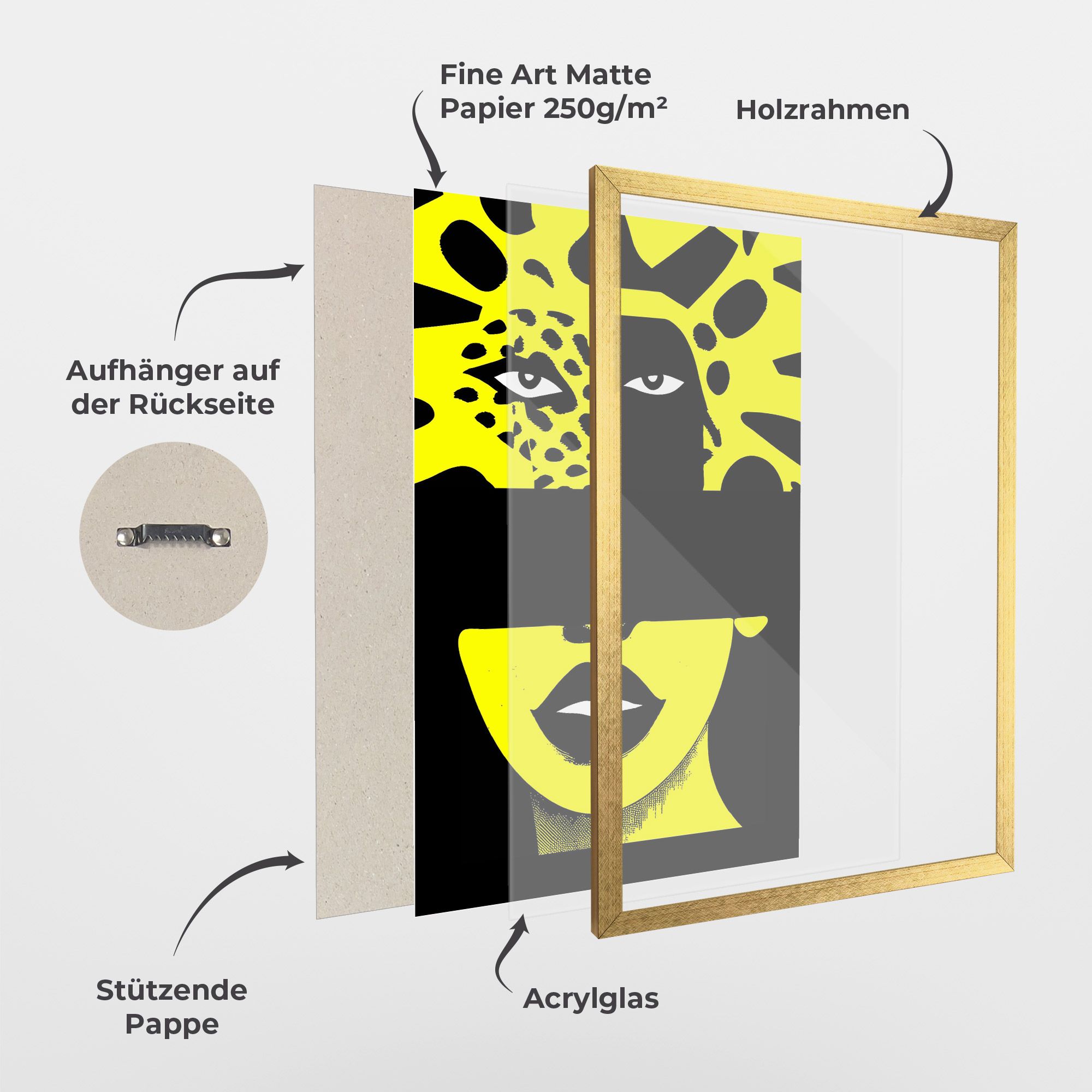 Jaguar Woman Art mockup 1