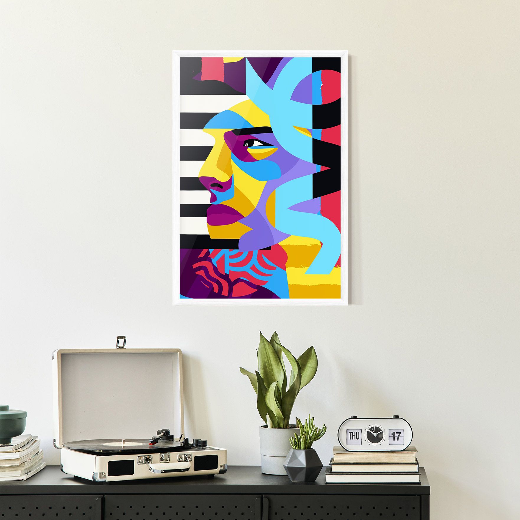 Abstract Male Face mockup 2