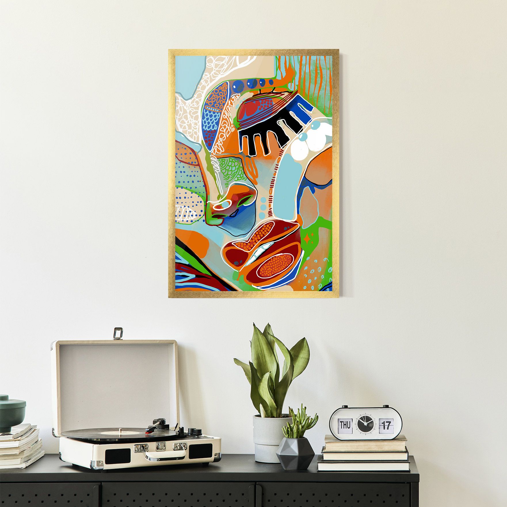 Abstract Face Art mockup 2