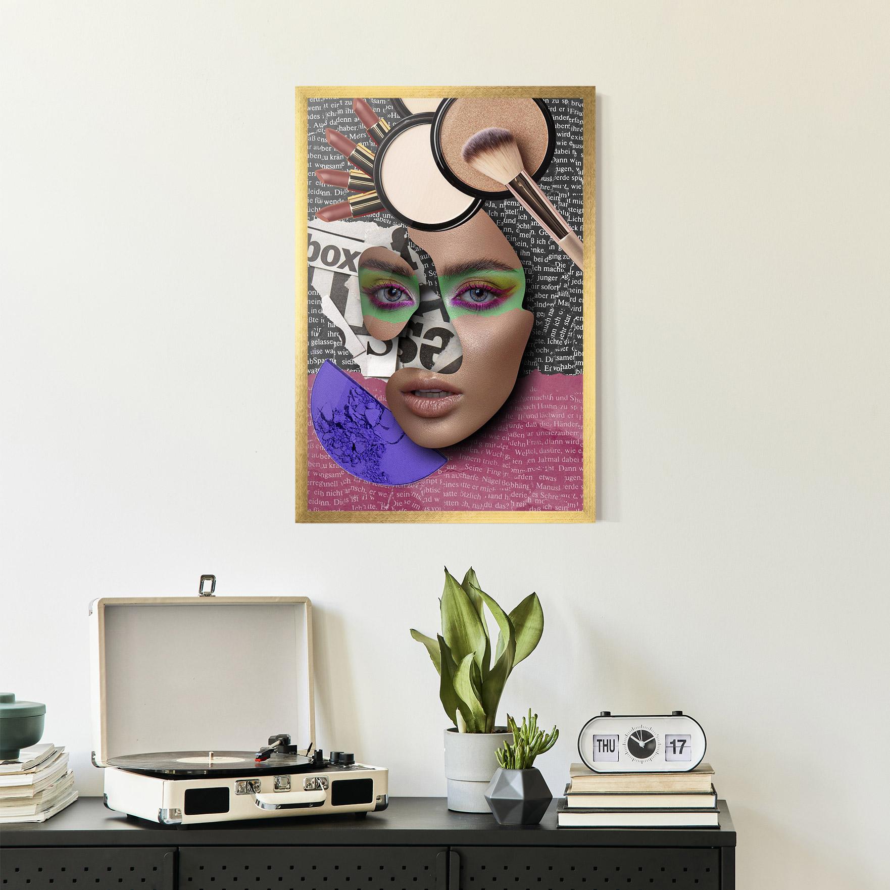 Gerahmte Poster Makeup Collage mockup 2