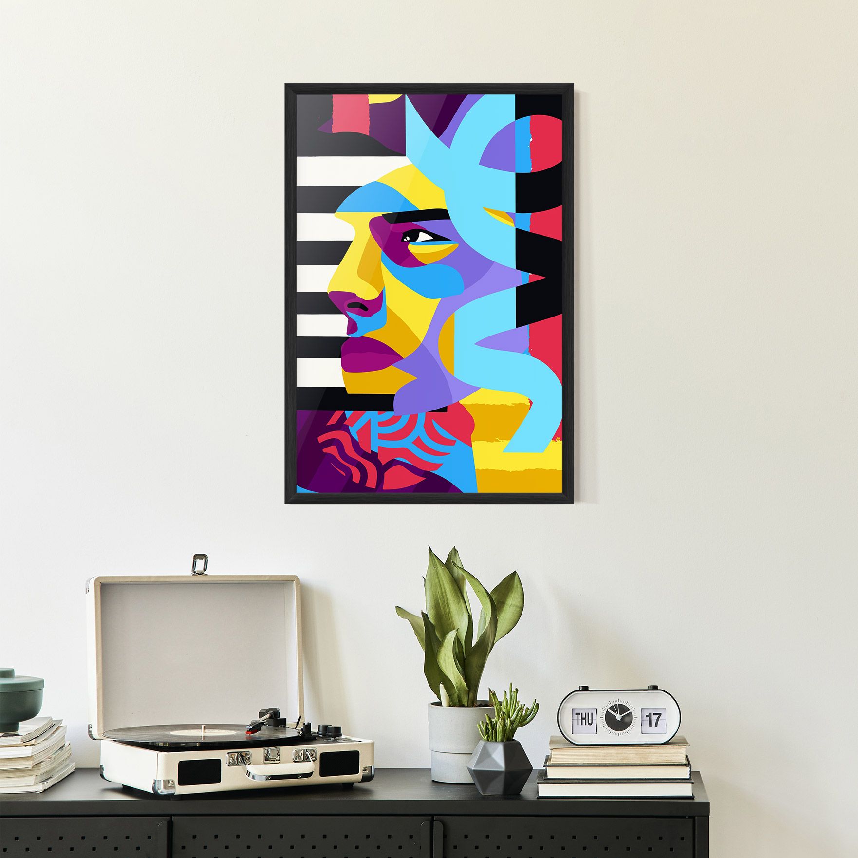 Abstract Male Face mockup 2