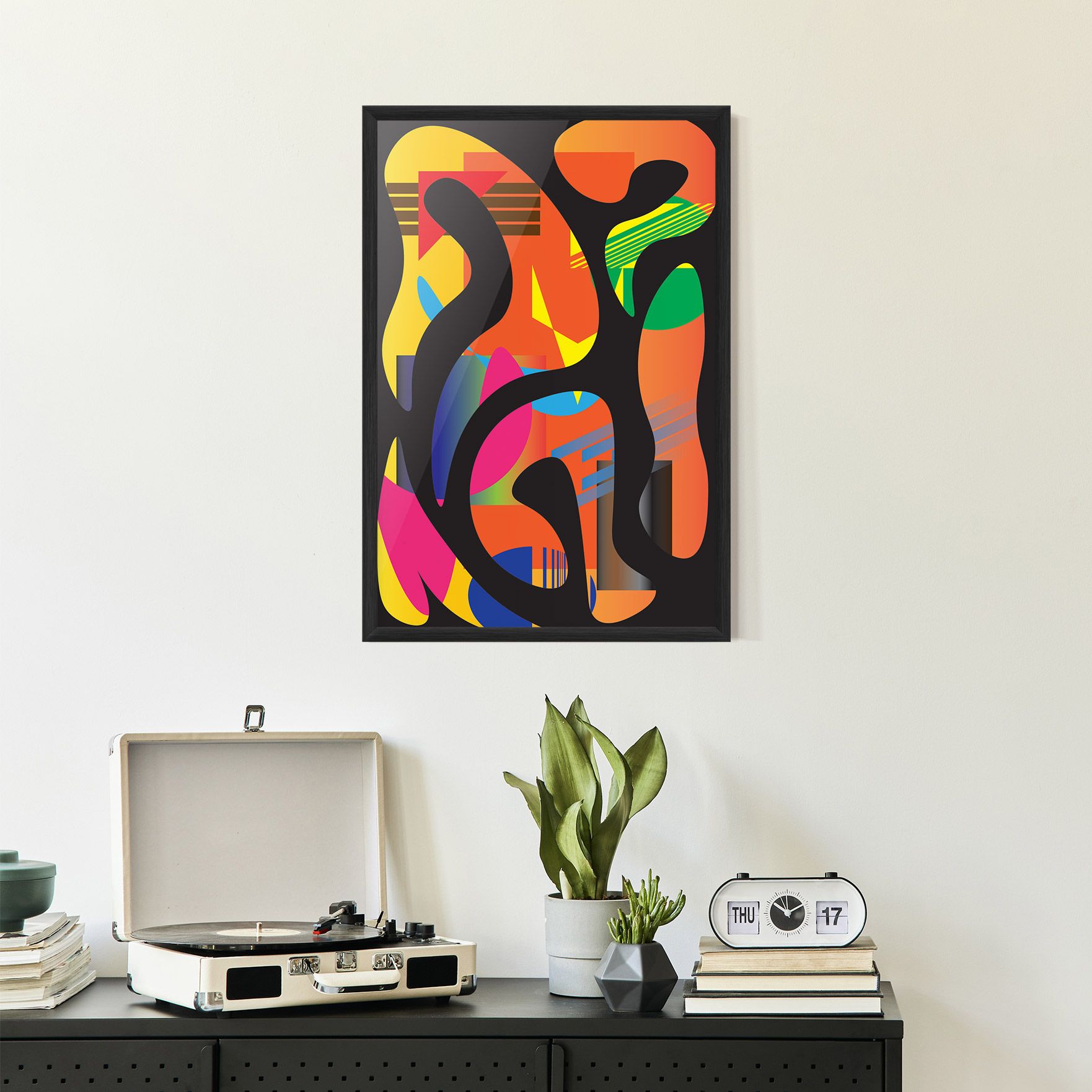 Shape Abstract Orange mockup 2