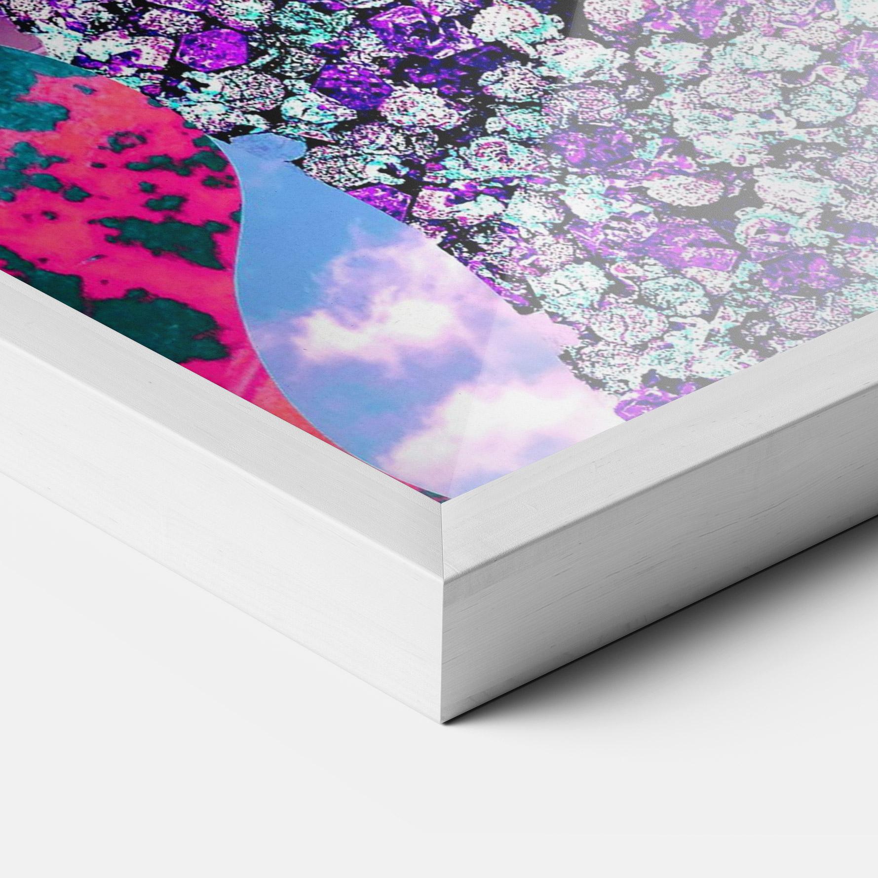 Gerahmte Poster Art Collage Lady mockup 3