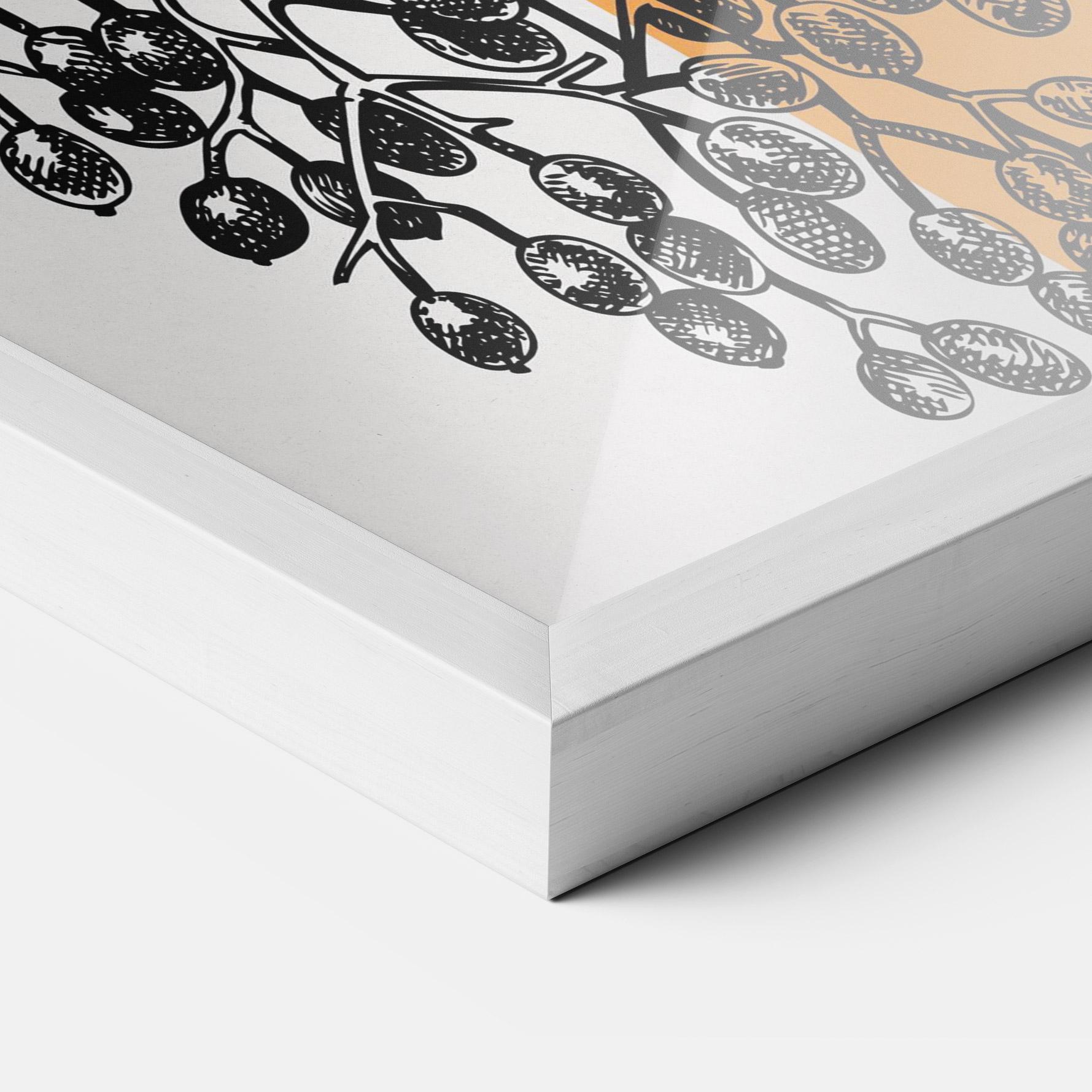 Gerahmte Poster Bird Collage mockup 3