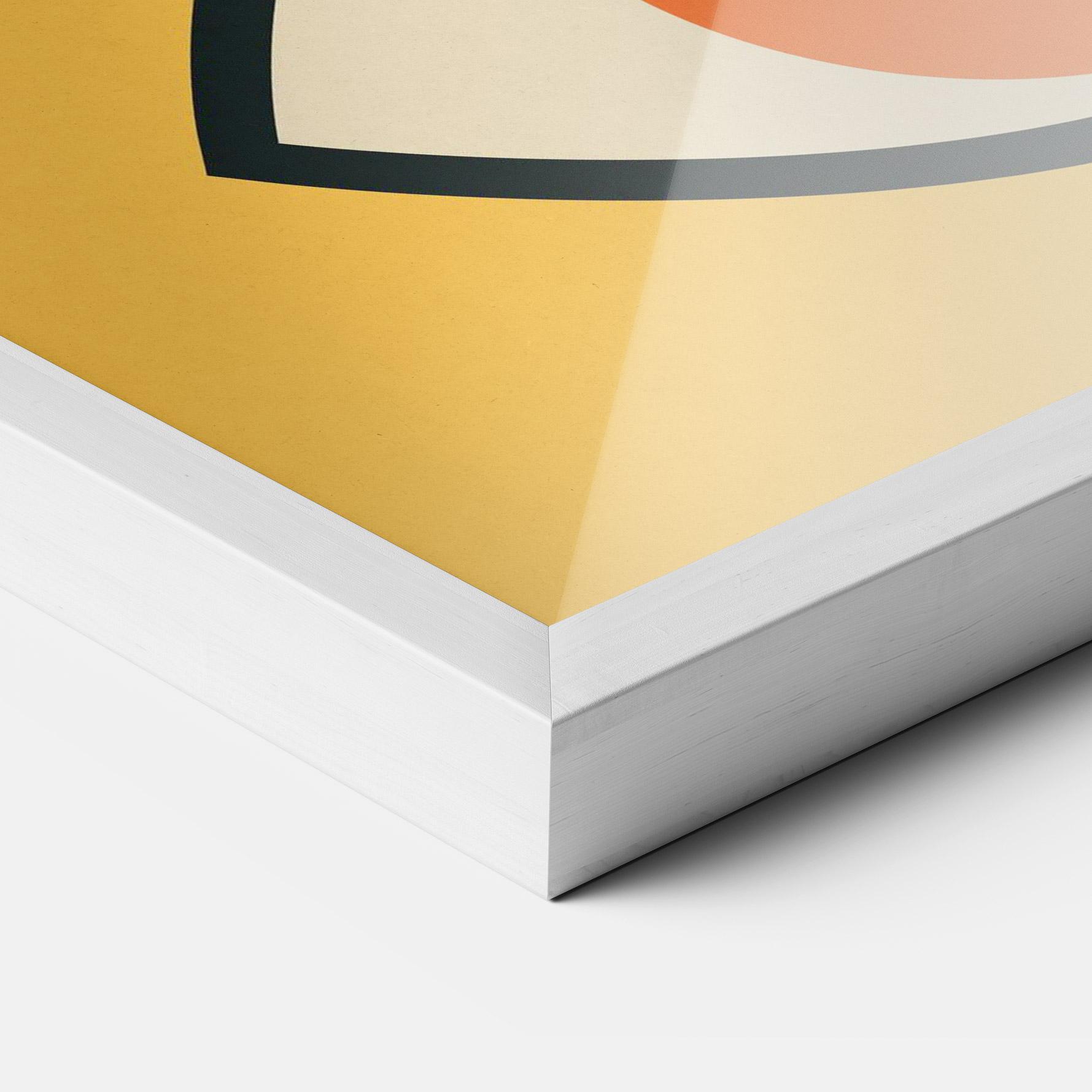 Gerahmte Poster Blue Orange Eye mockup 3