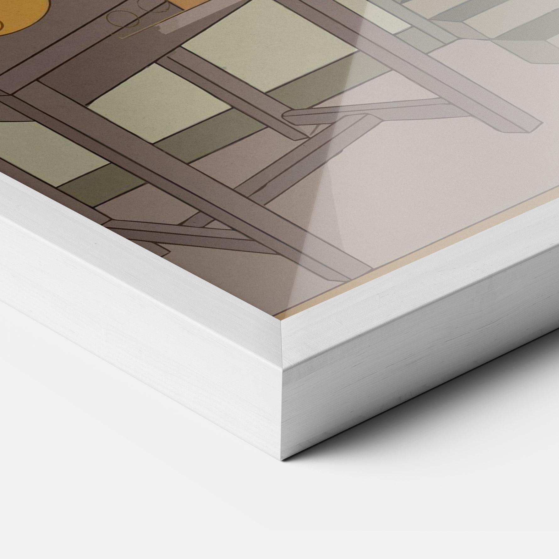 Gerahmte Poster Eyes Man mockup 3