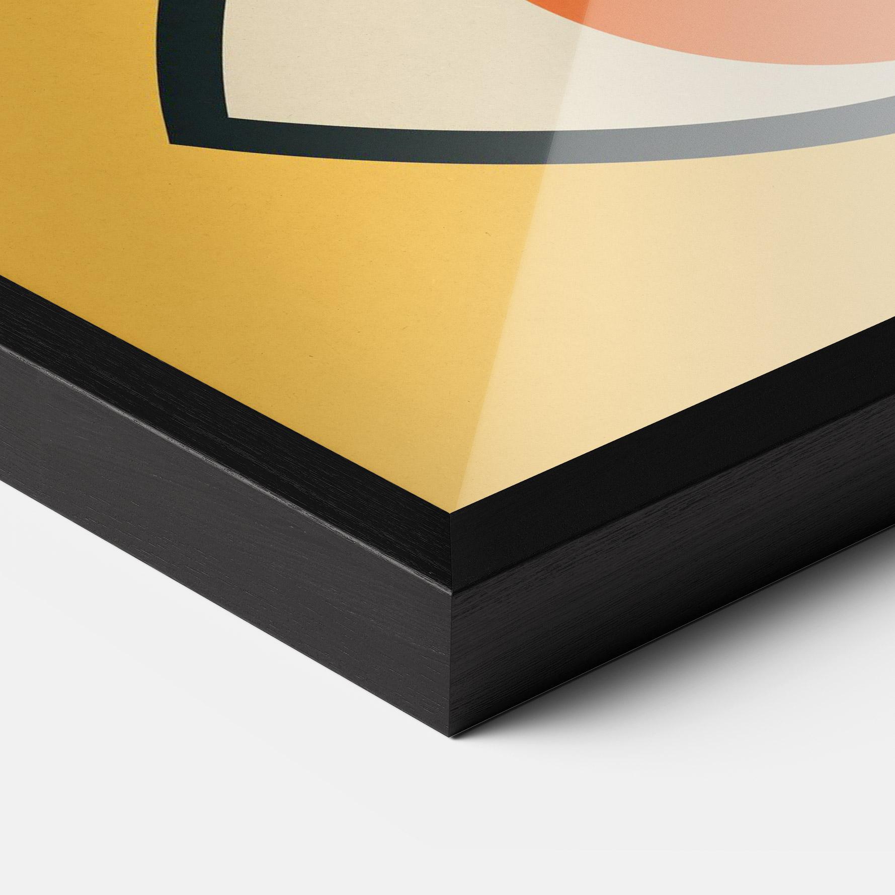 Gerahmte Poster Blue Orange Eye mockup 3