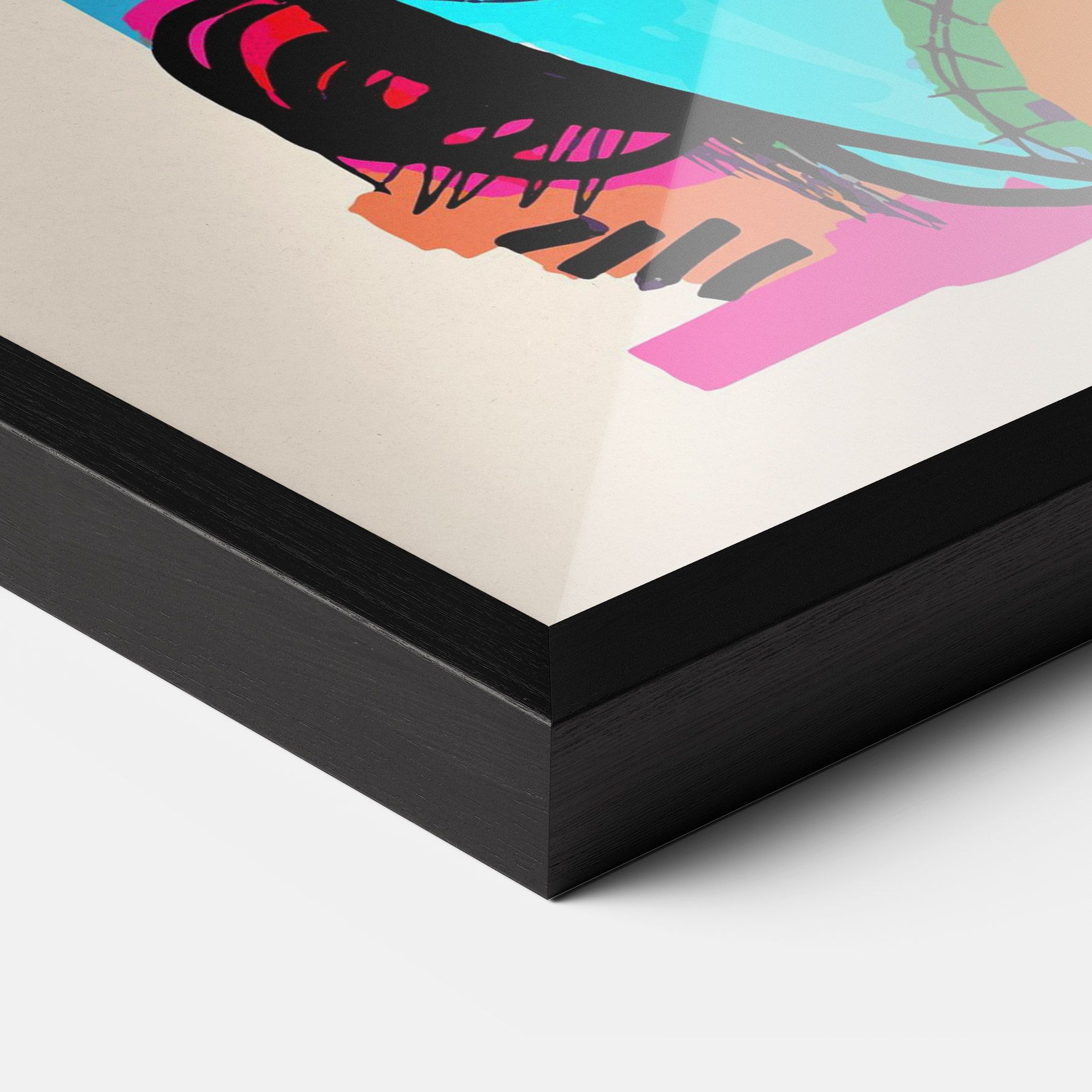 Blue Orange Faces mockup 3