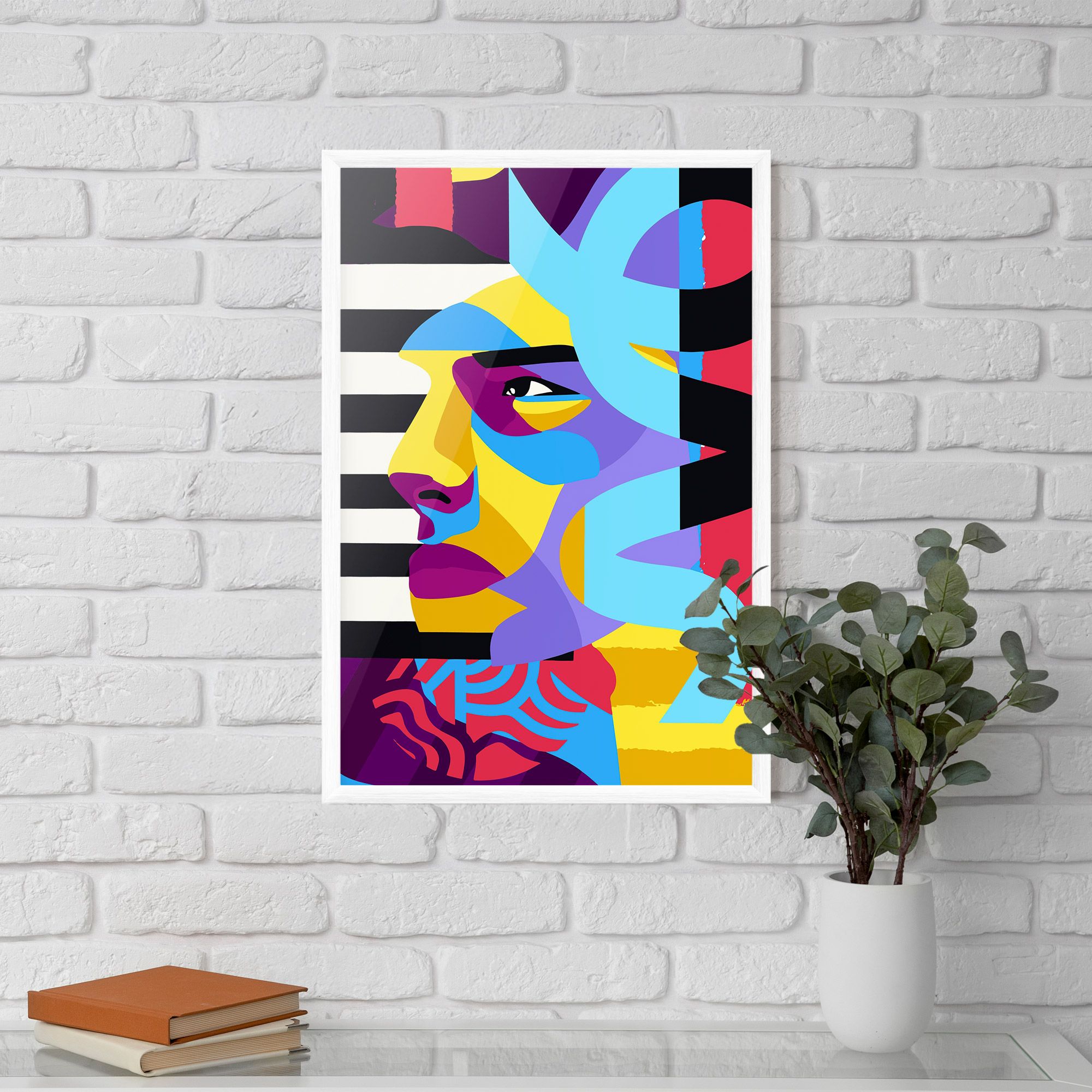 Abstract Male Face mockup 5