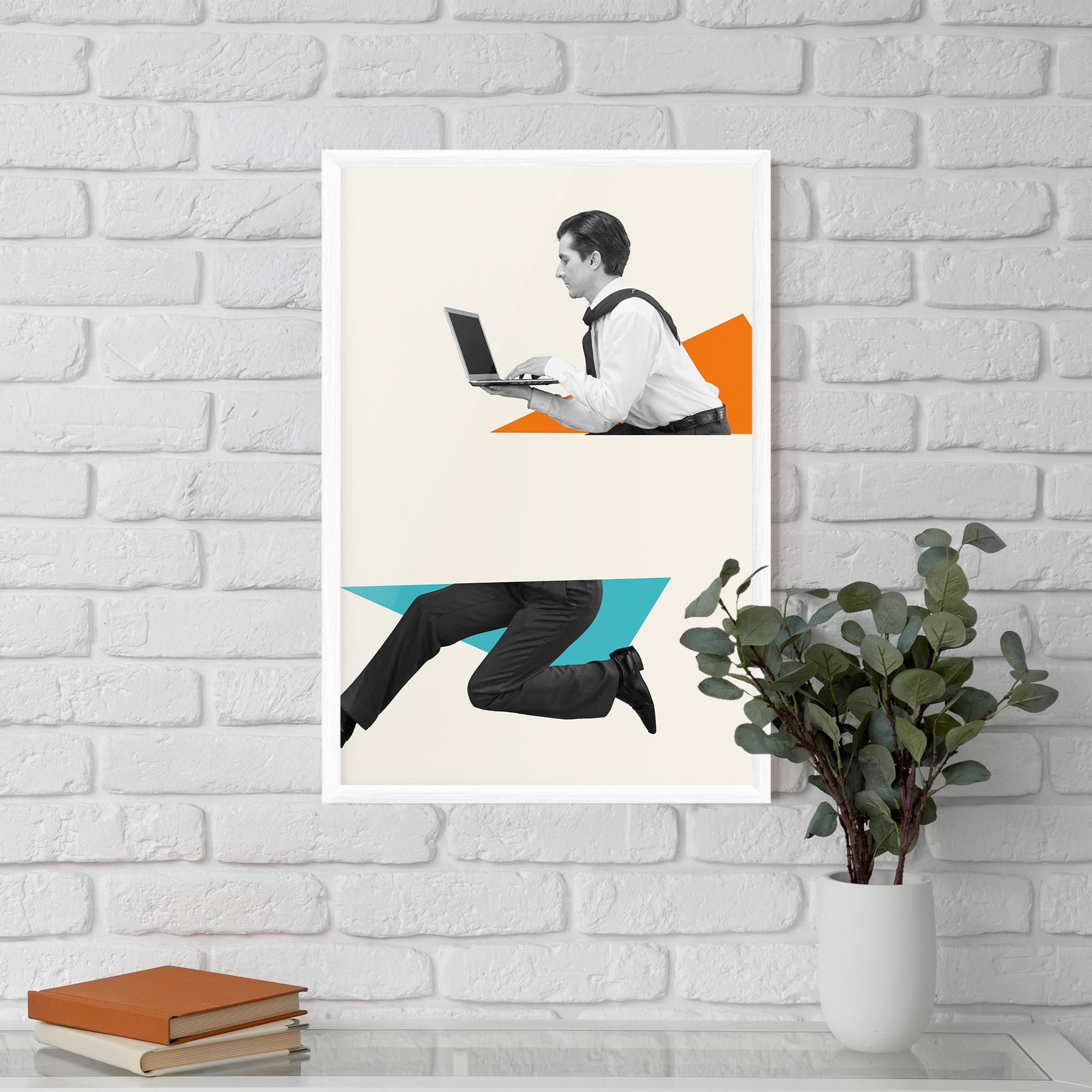 Gerahmte Poster Businessman Collage mockup 5