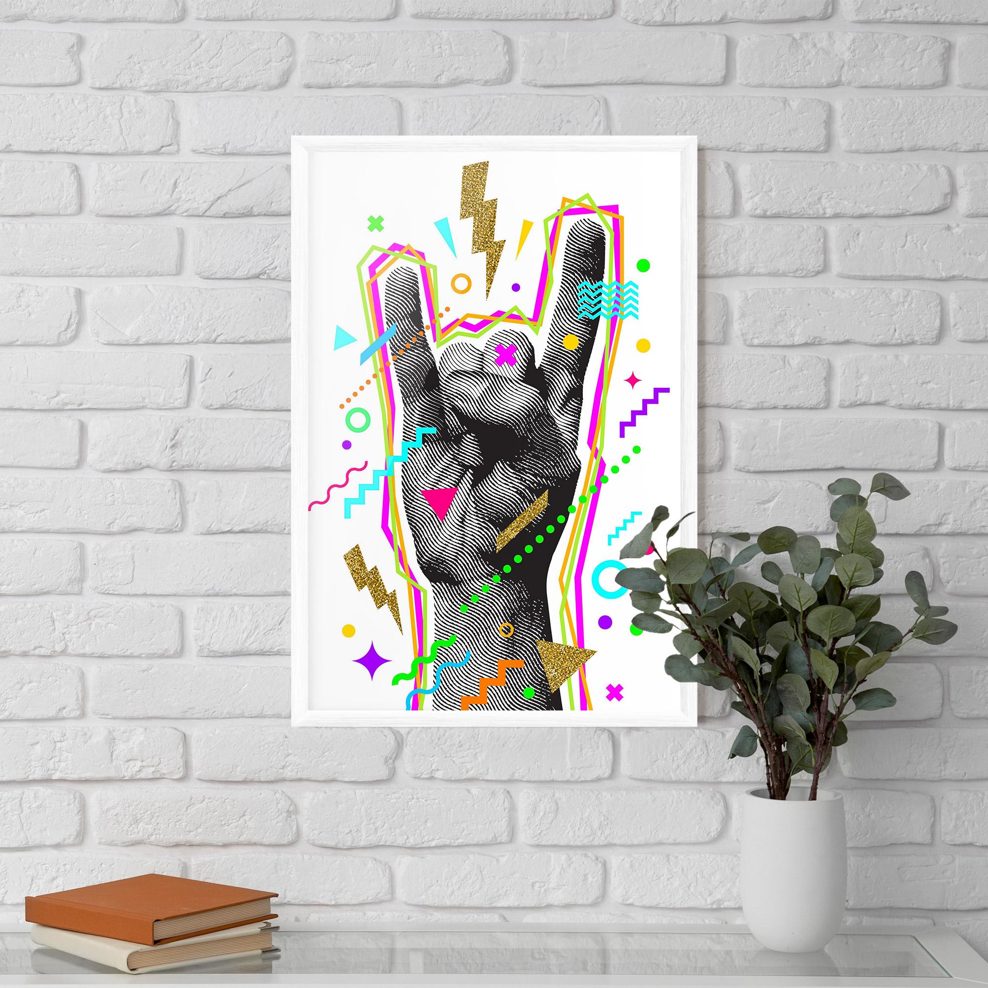 Gerahmte Poster Hand Sign Art mockup 5