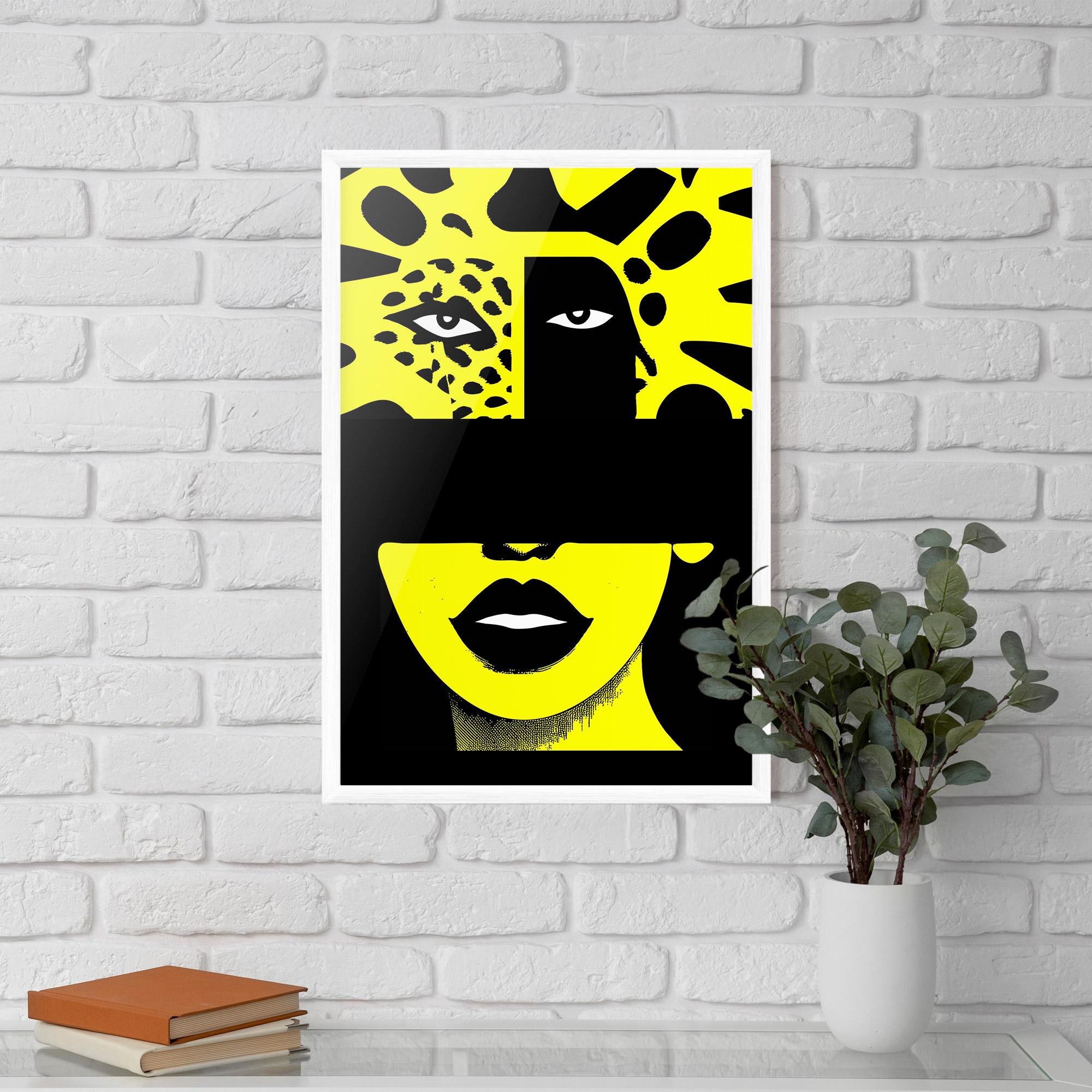 Gerahmte Poster Jaguar Woman Art mockup 5