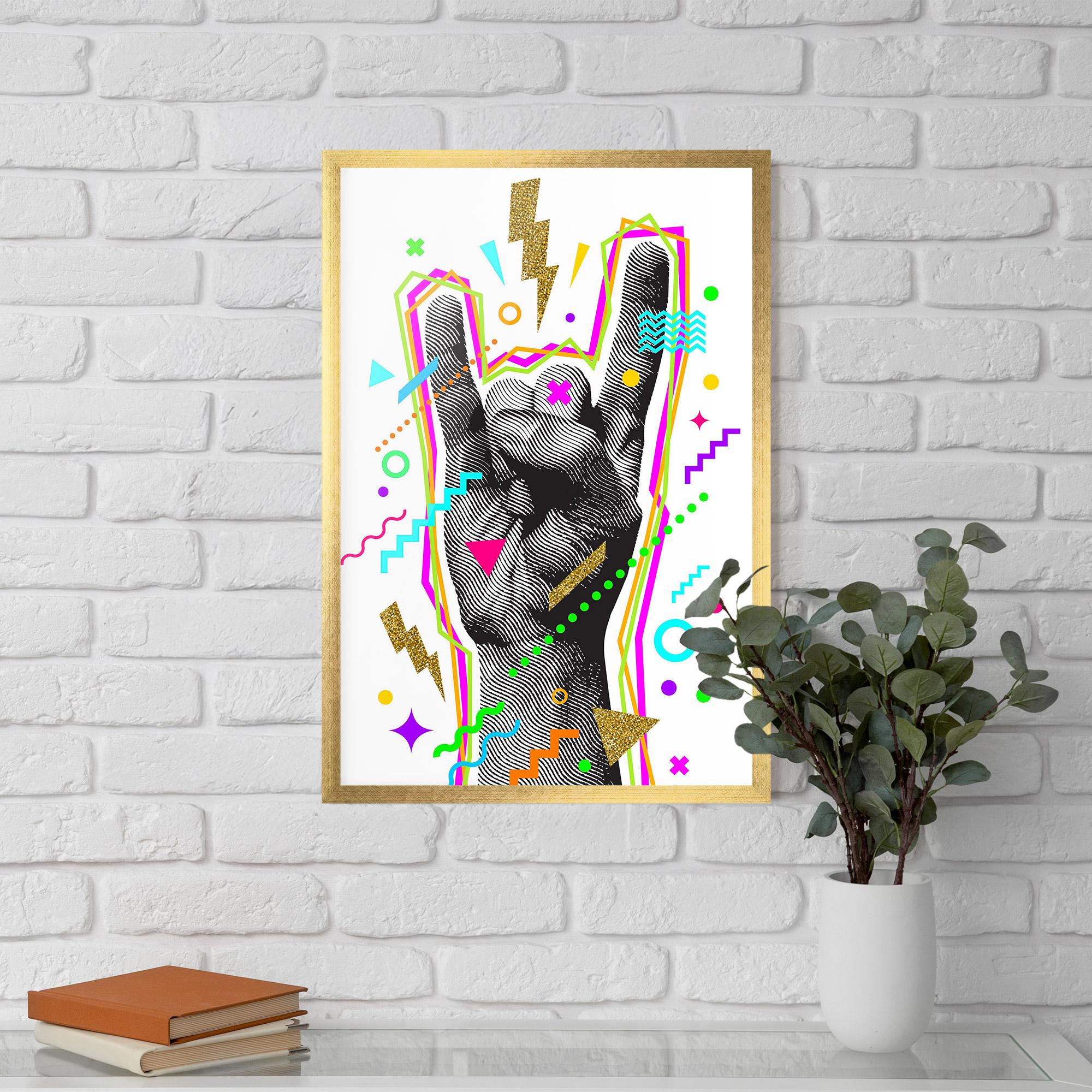 Gerahmte Poster Hand Sign Art mockup 5