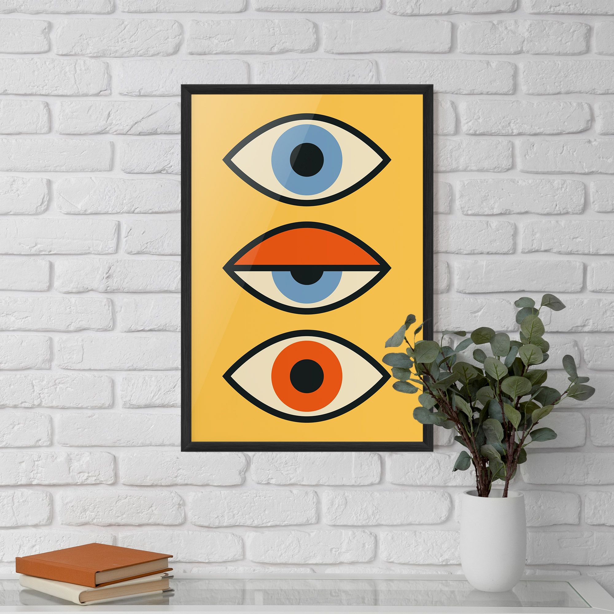 Blue Orange Eye mockup 5