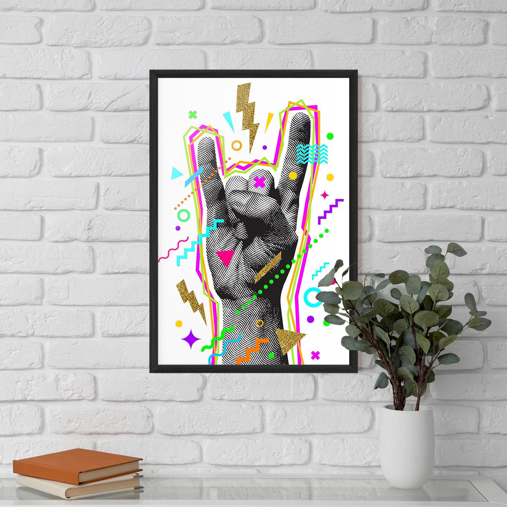 Gerahmte Poster Hand Sign Art mockup 5