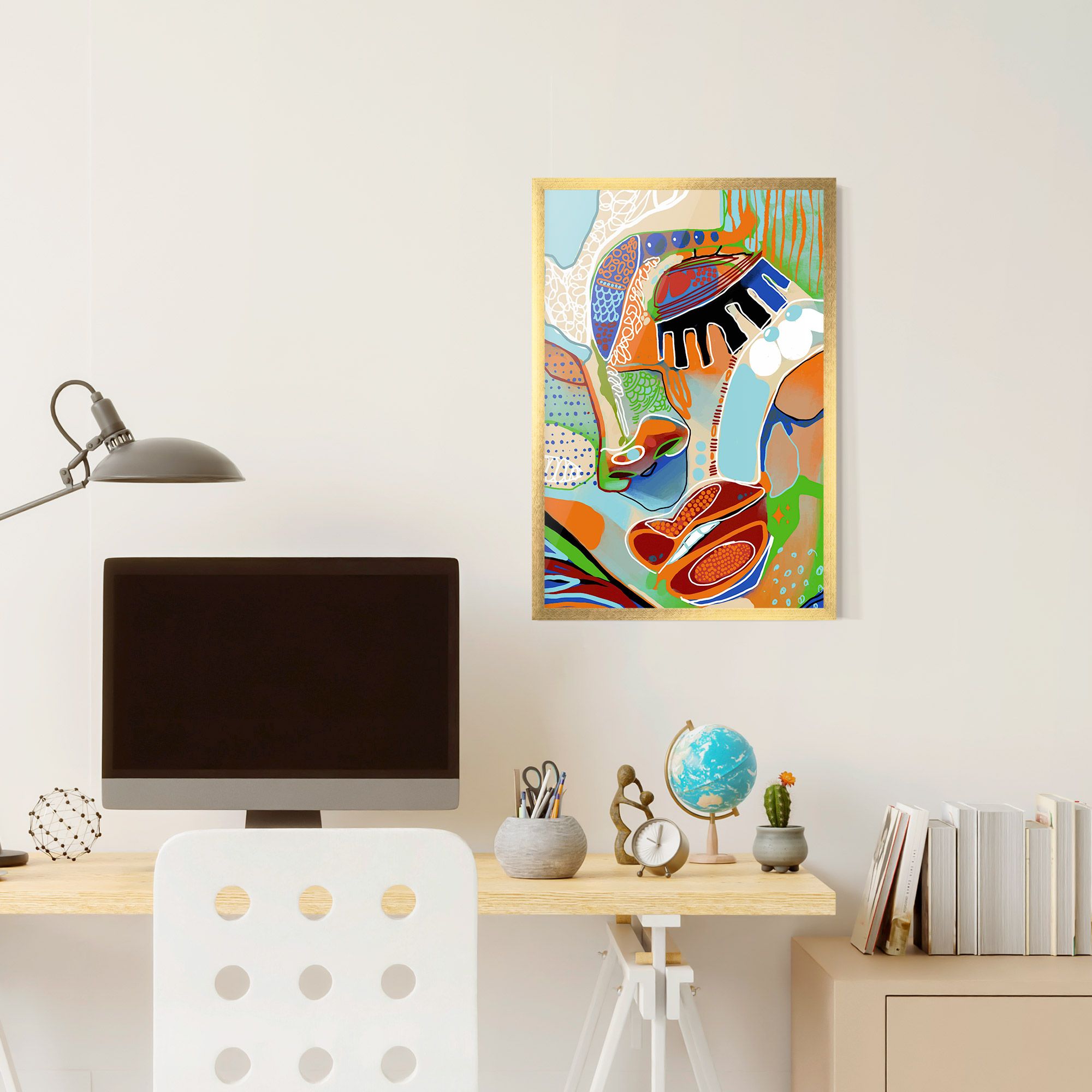 Abstract Face Art mockup 6