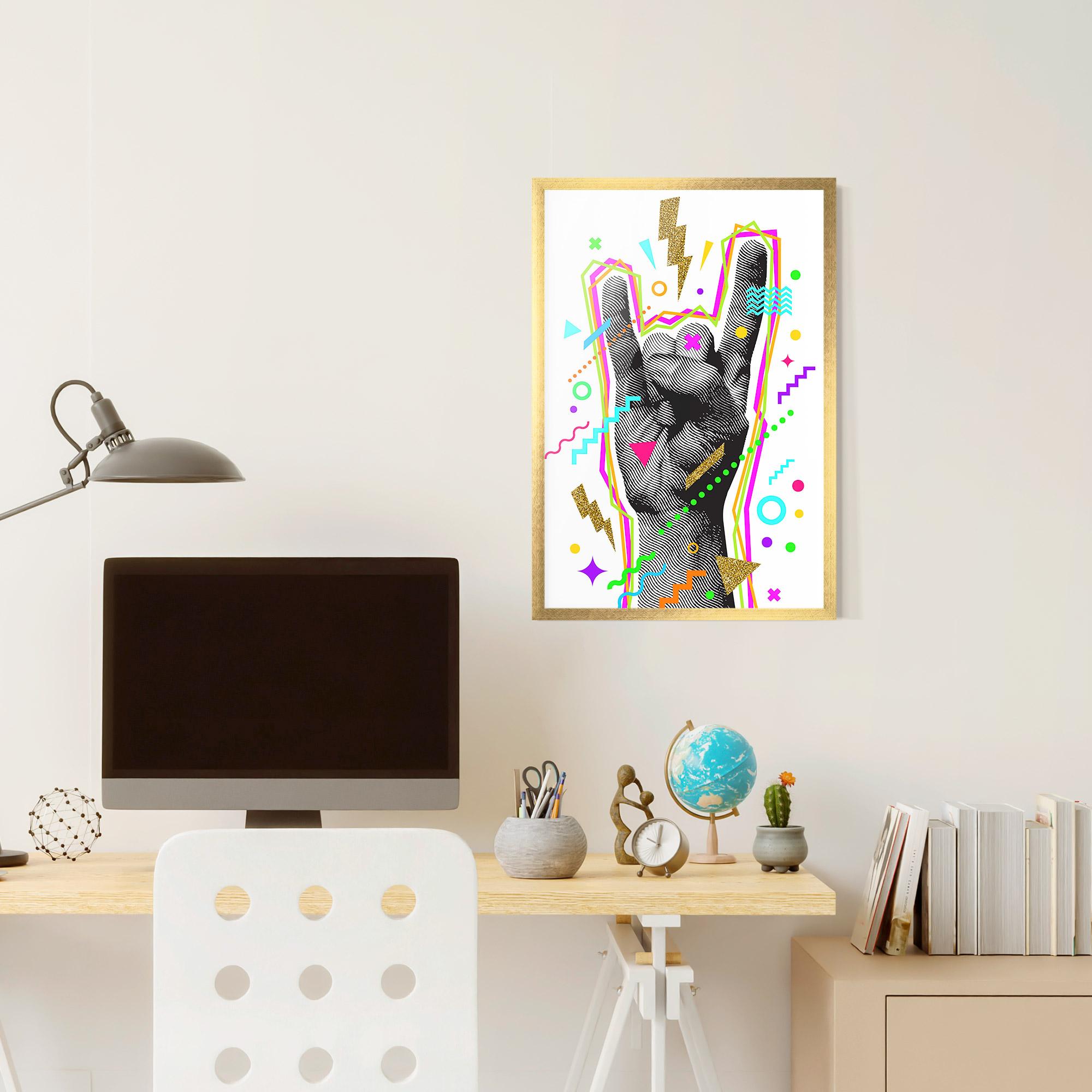 Gerahmte Poster Hand Sign Art mockup 6