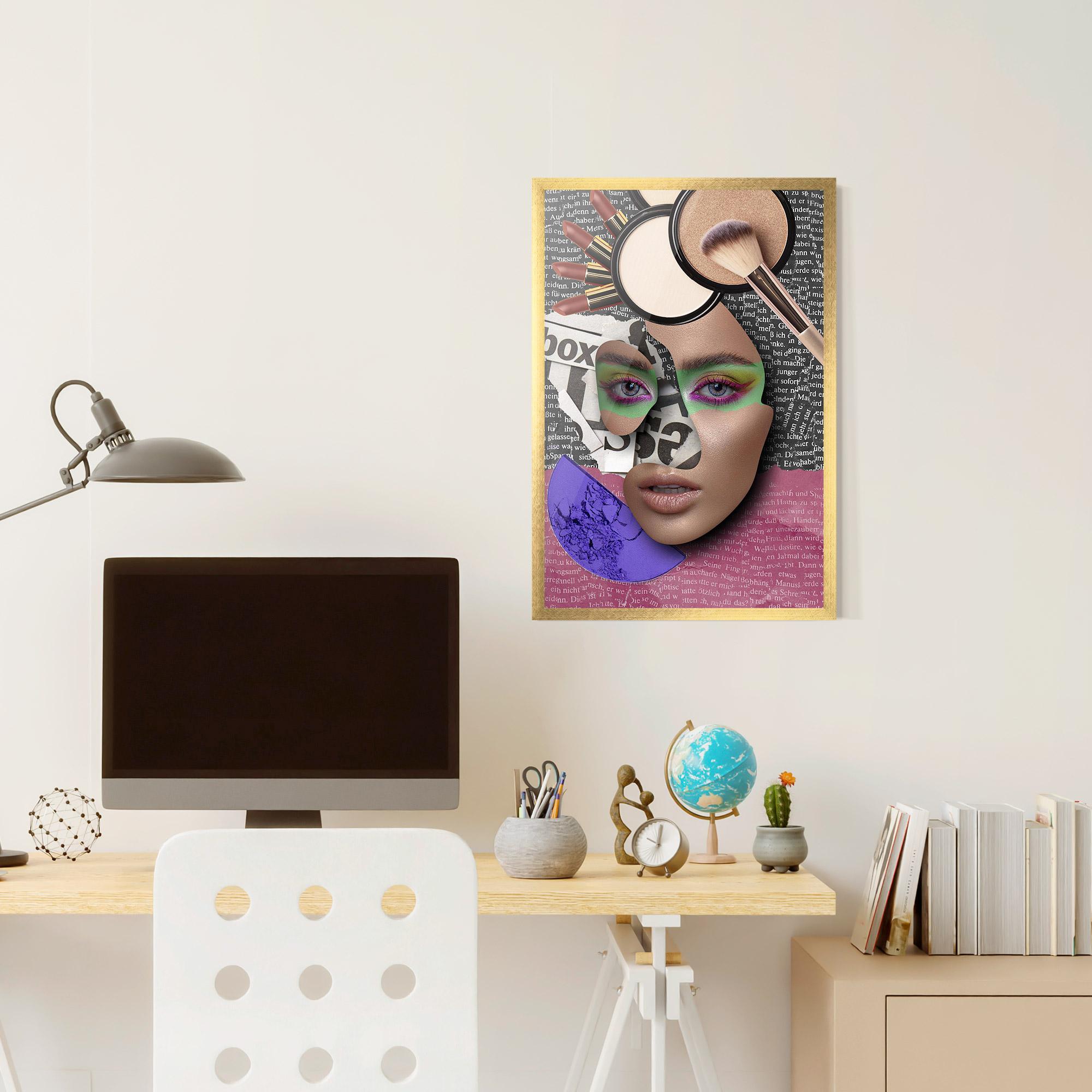 Gerahmte Poster Makeup Collage mockup 6