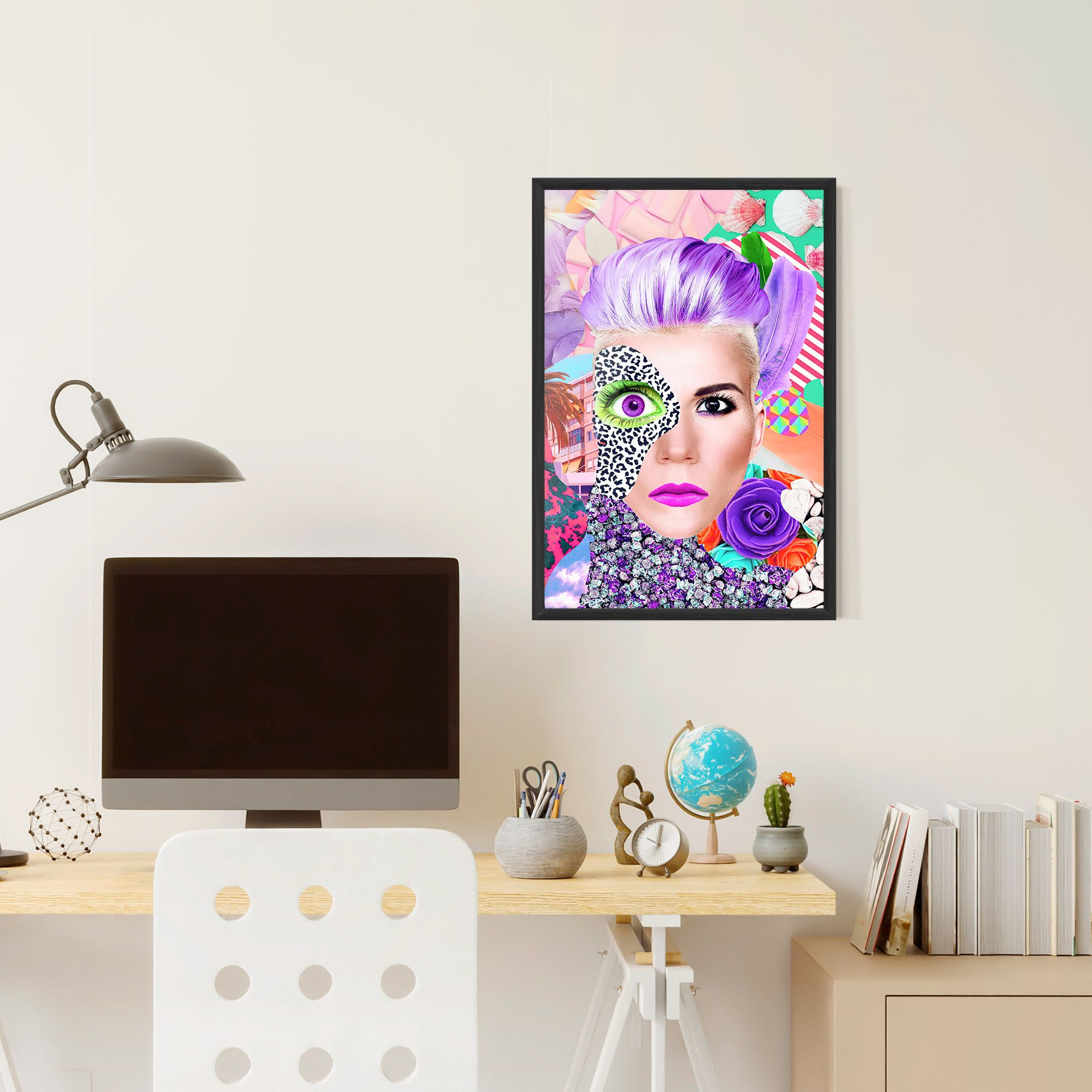 Art Collage Lady mockup 6