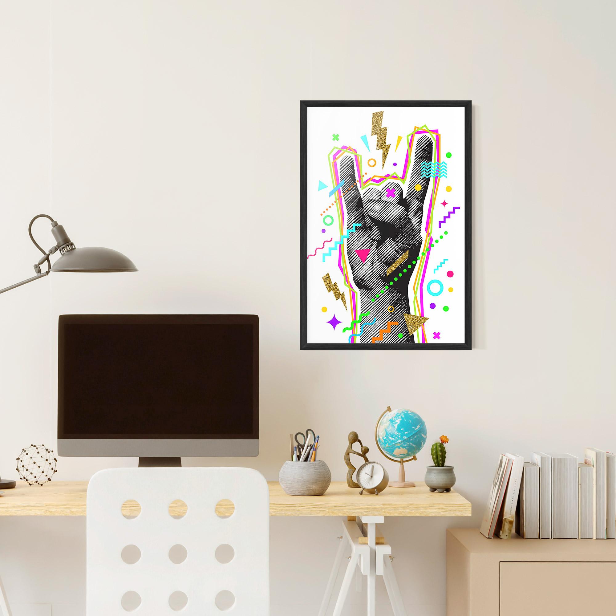 Gerahmte Poster Hand Sign Art mockup 6