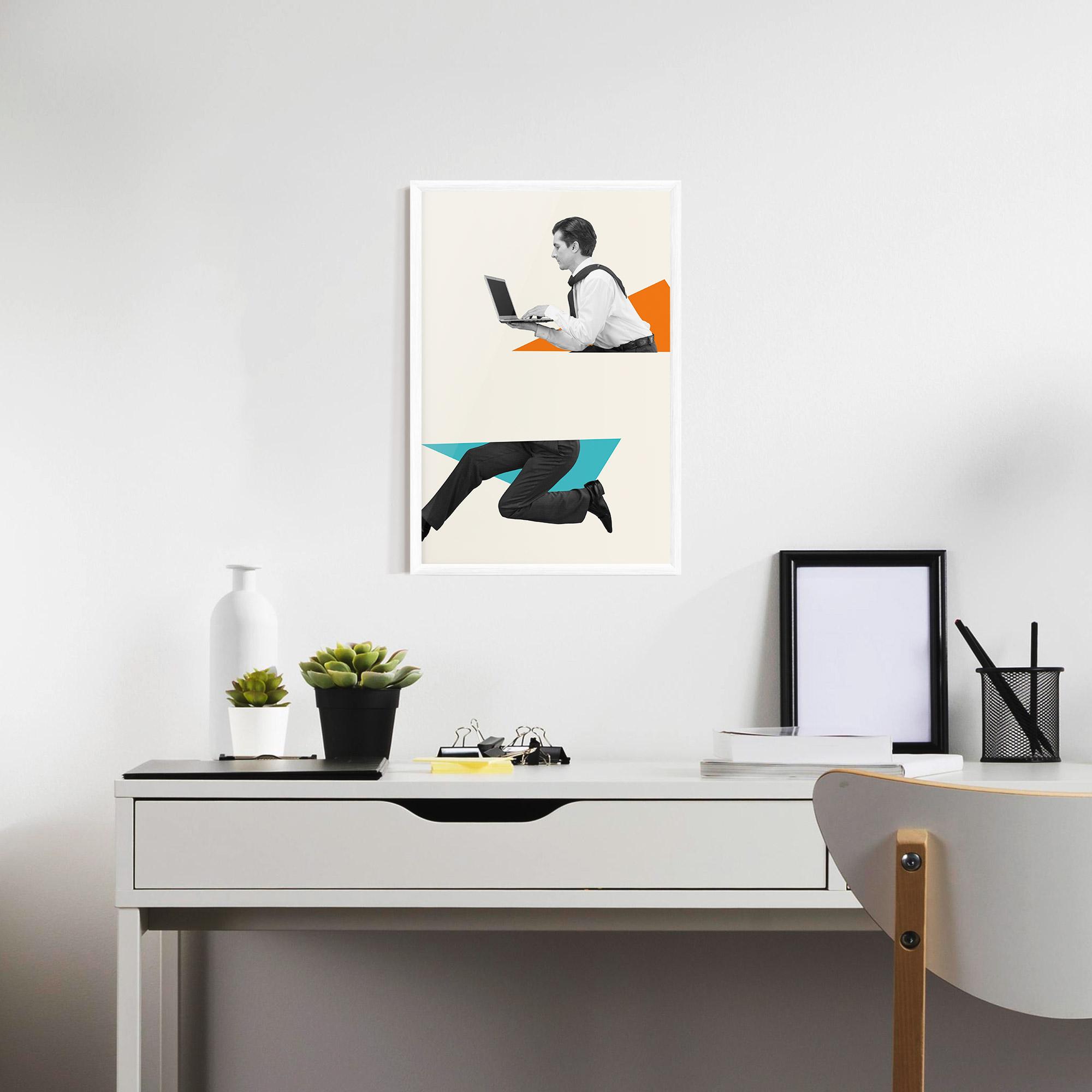 Gerahmte Poster Businessman Collage mockup 7