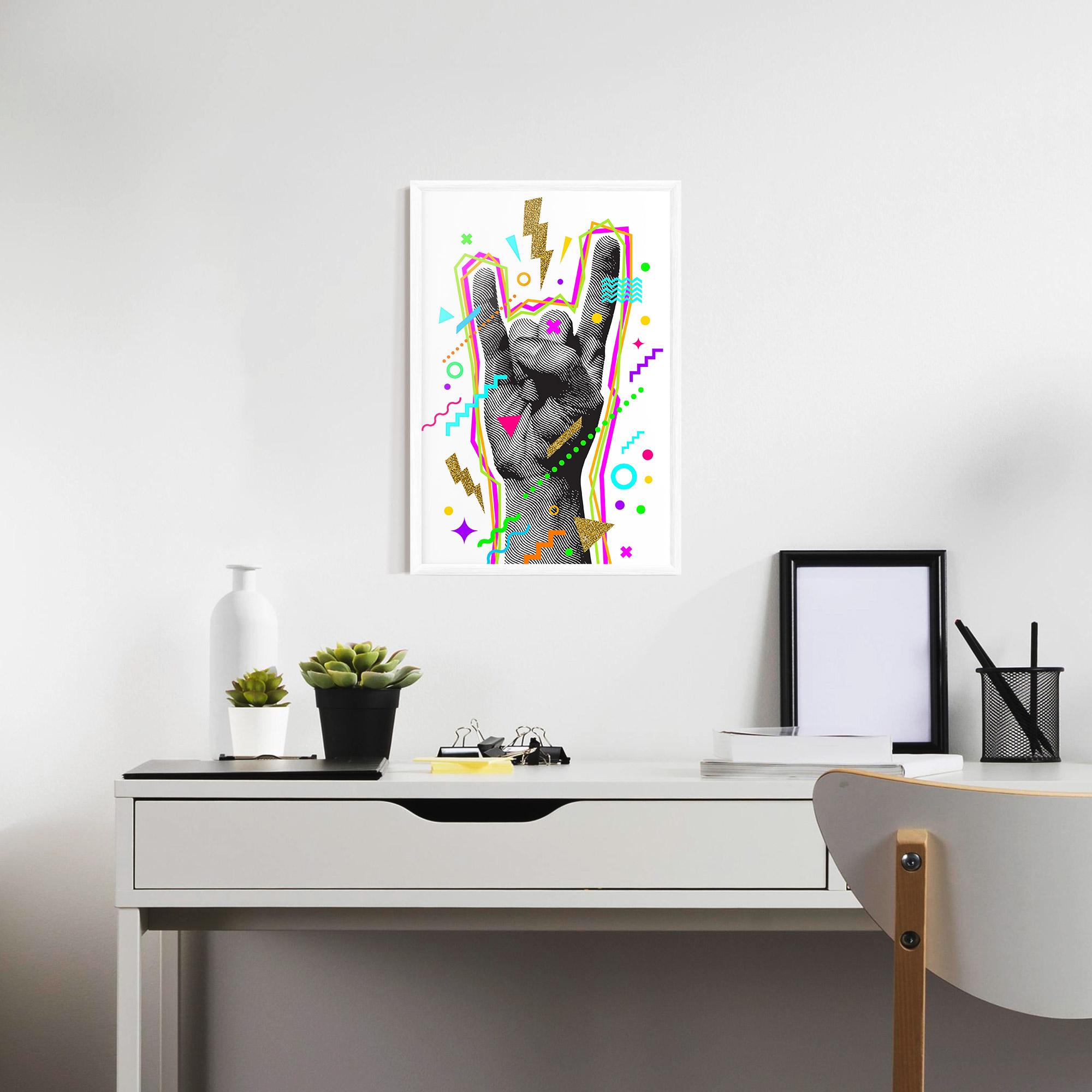 Gerahmte Poster Hand Sign Art mockup 7