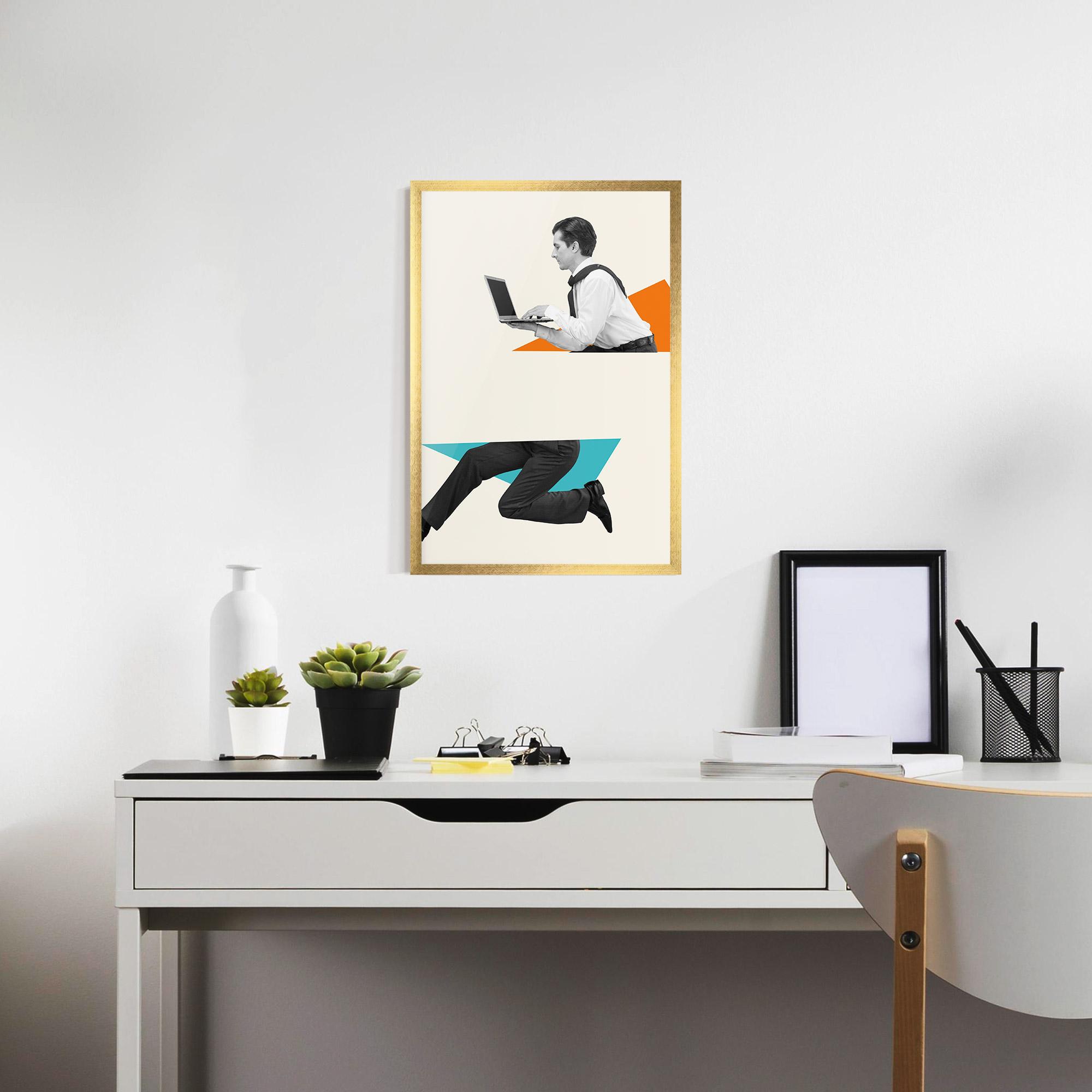 Gerahmte Poster Businessman Collage mockup 7