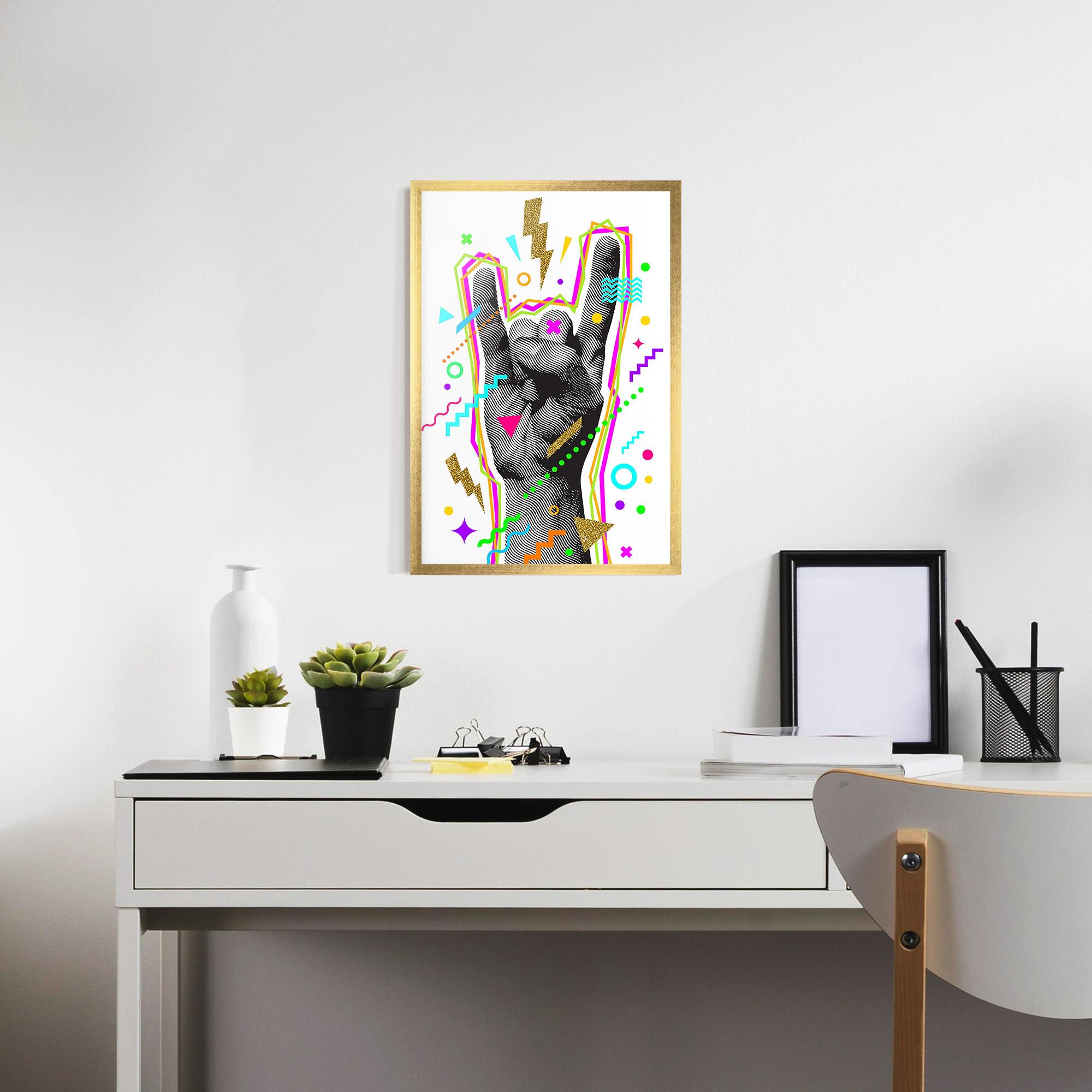 Gerahmte Poster Hand Sign Art mockup 7