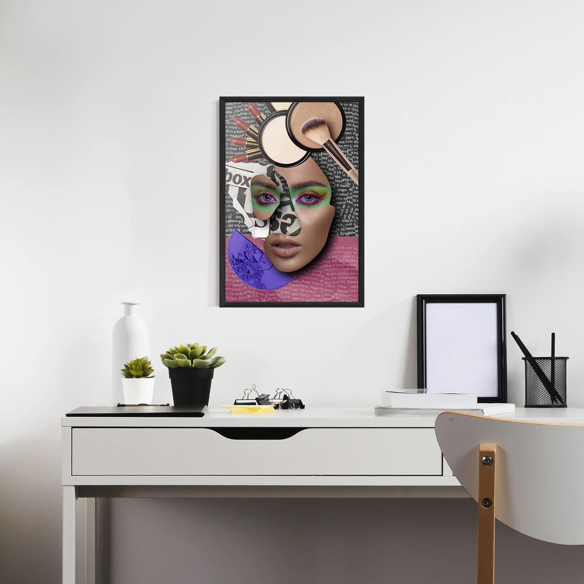 Gerahmte Poster Makeup Collage mockup 7