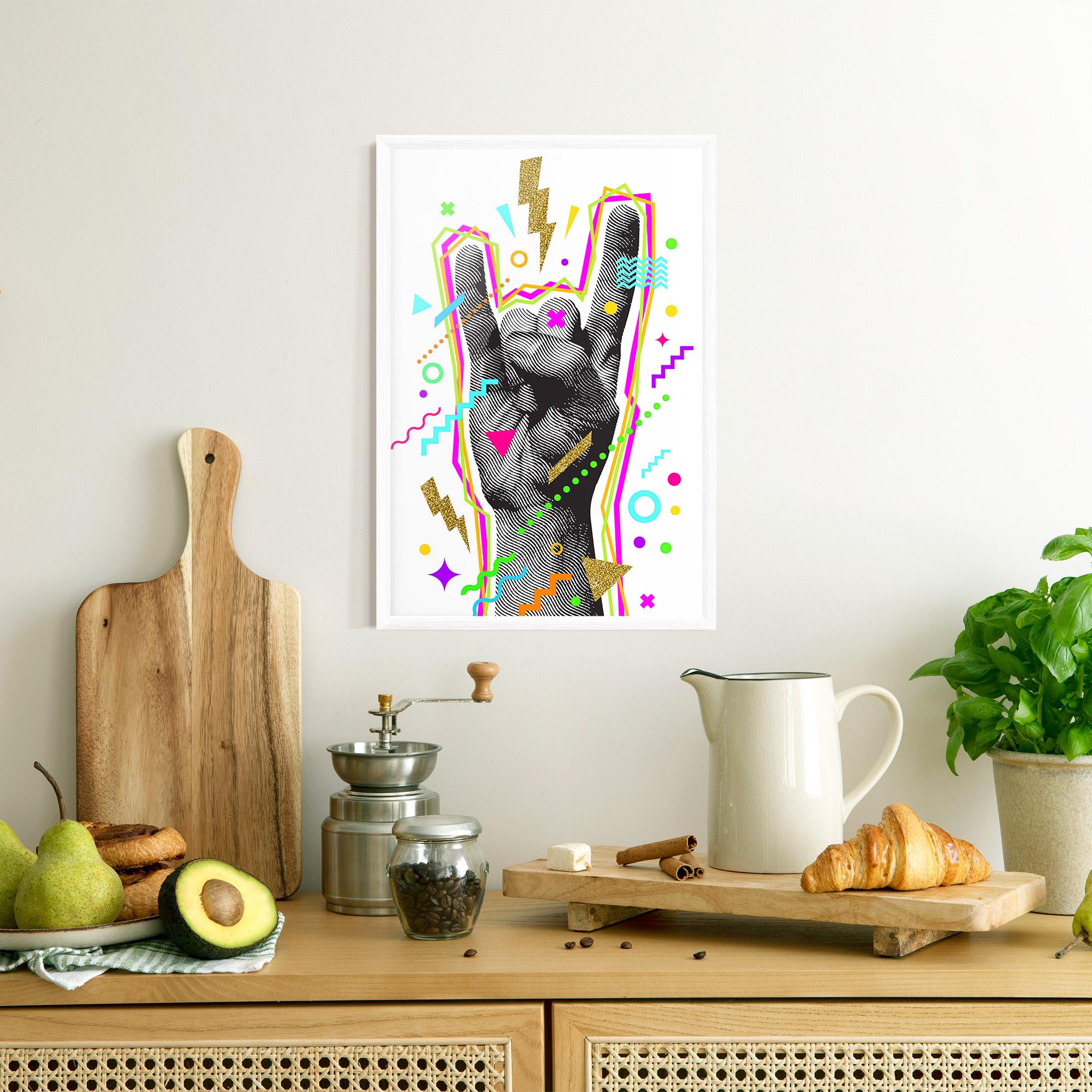 Gerahmte Poster Hand Sign Art mockup 8
