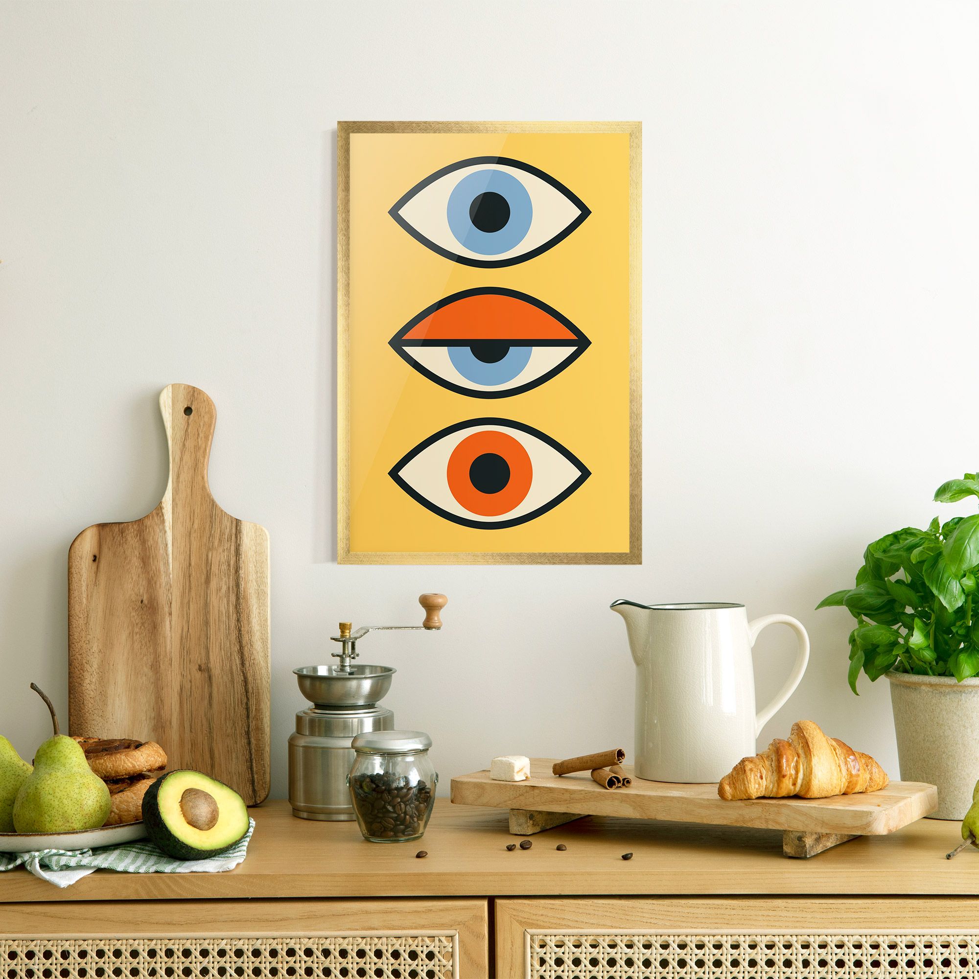 Blue Orange Eye mockup 8
